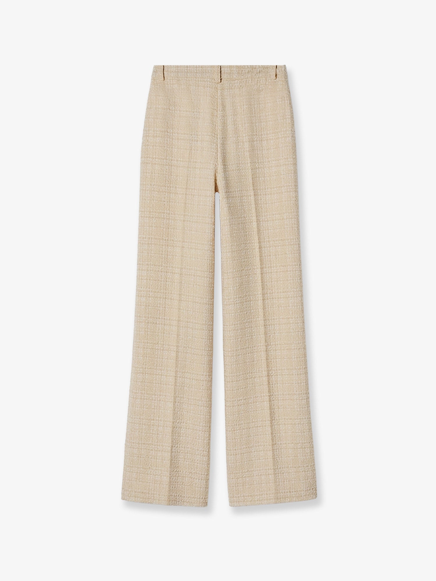 Gucci Women Cotton Blend Trousers With Checked Pattern GUCCI