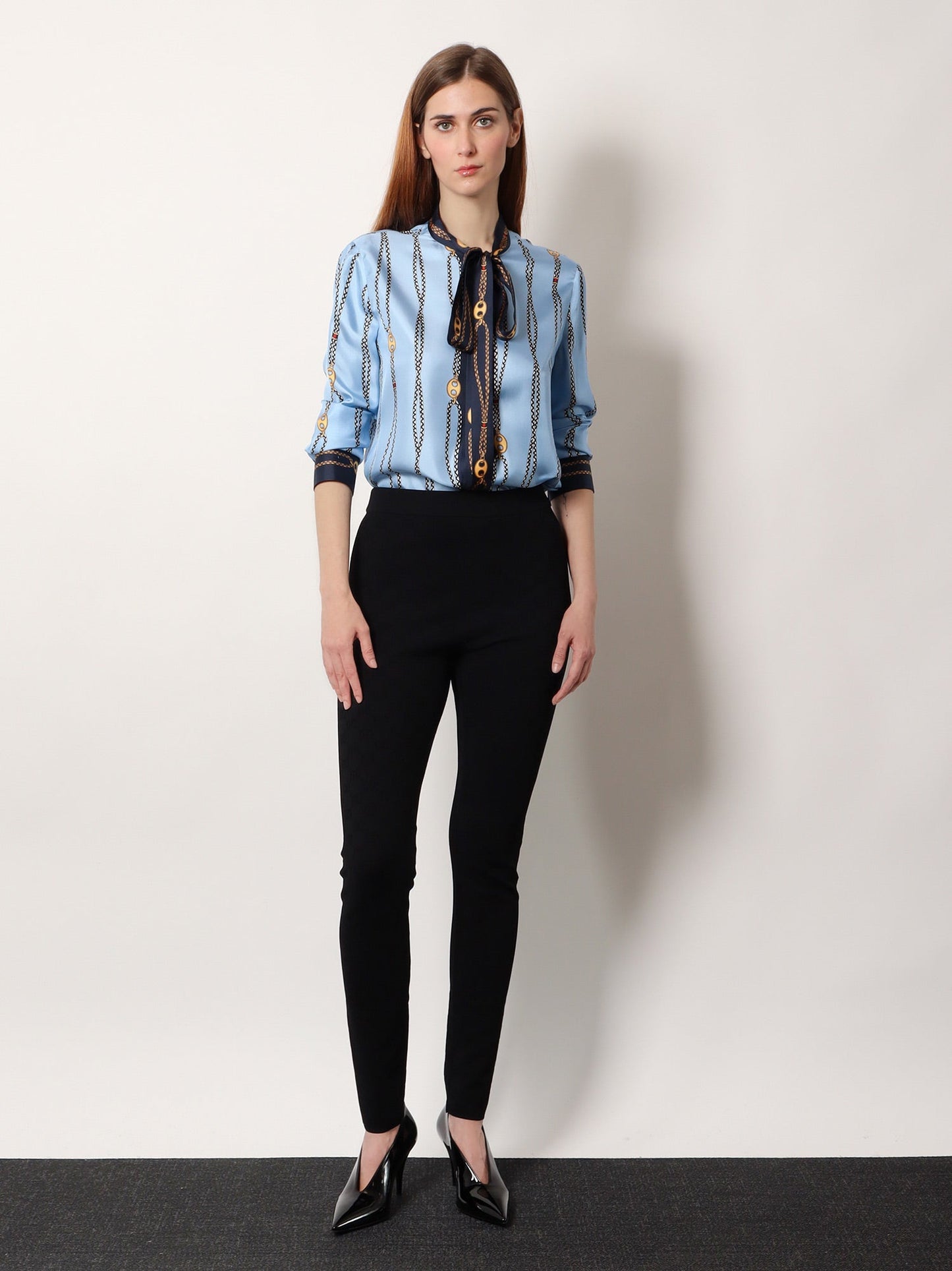Gucci Women Printed Silk Twill Shirt GUCCI