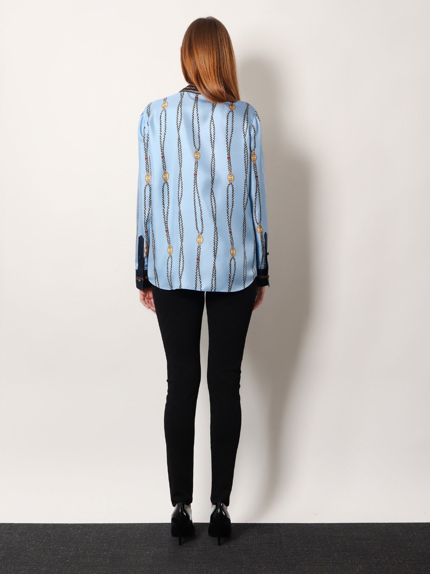 Gucci Women Printed Silk Twill Shirt GUCCI