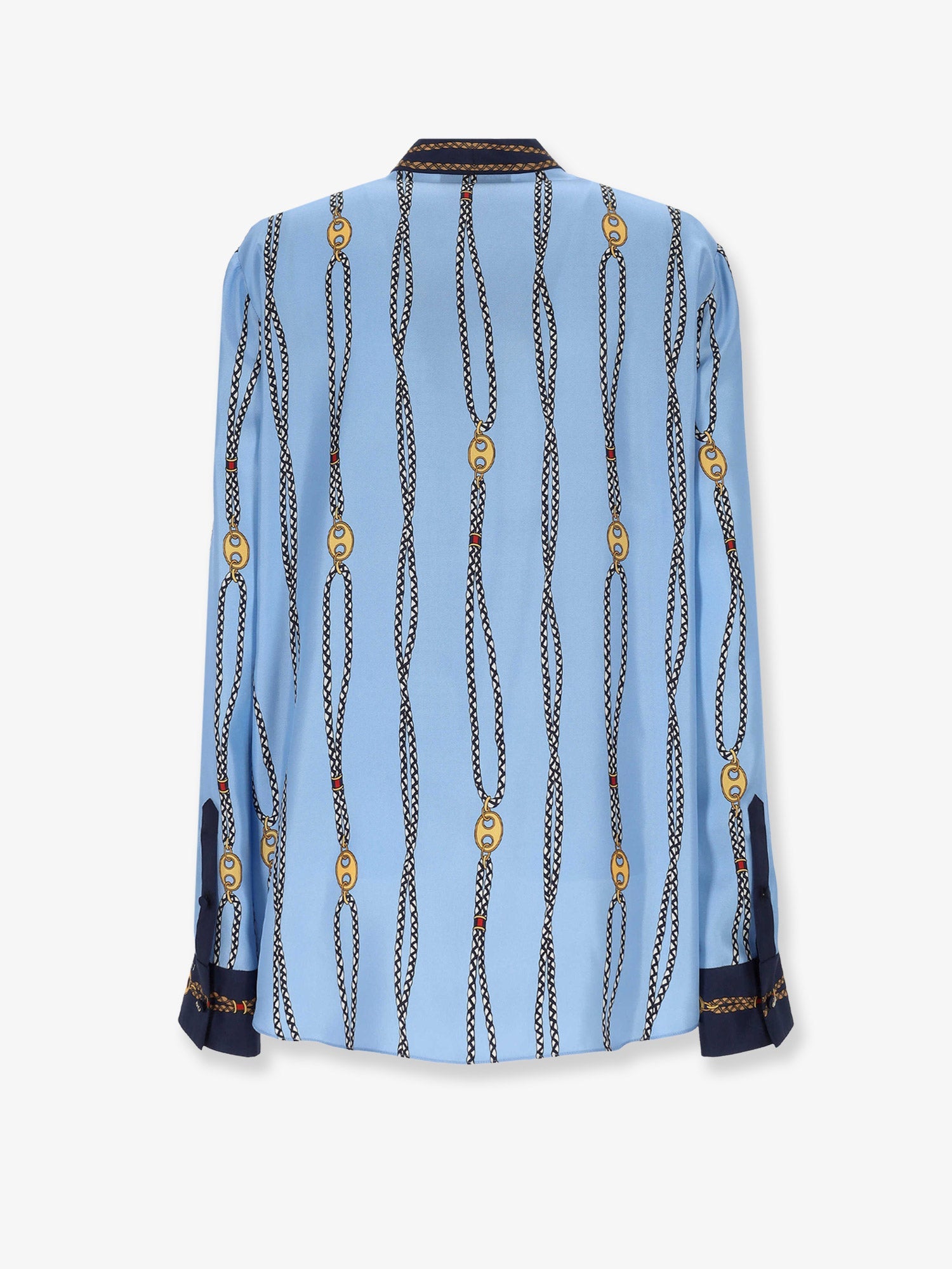 Gucci Women Printed Silk Twill Shirt GUCCI