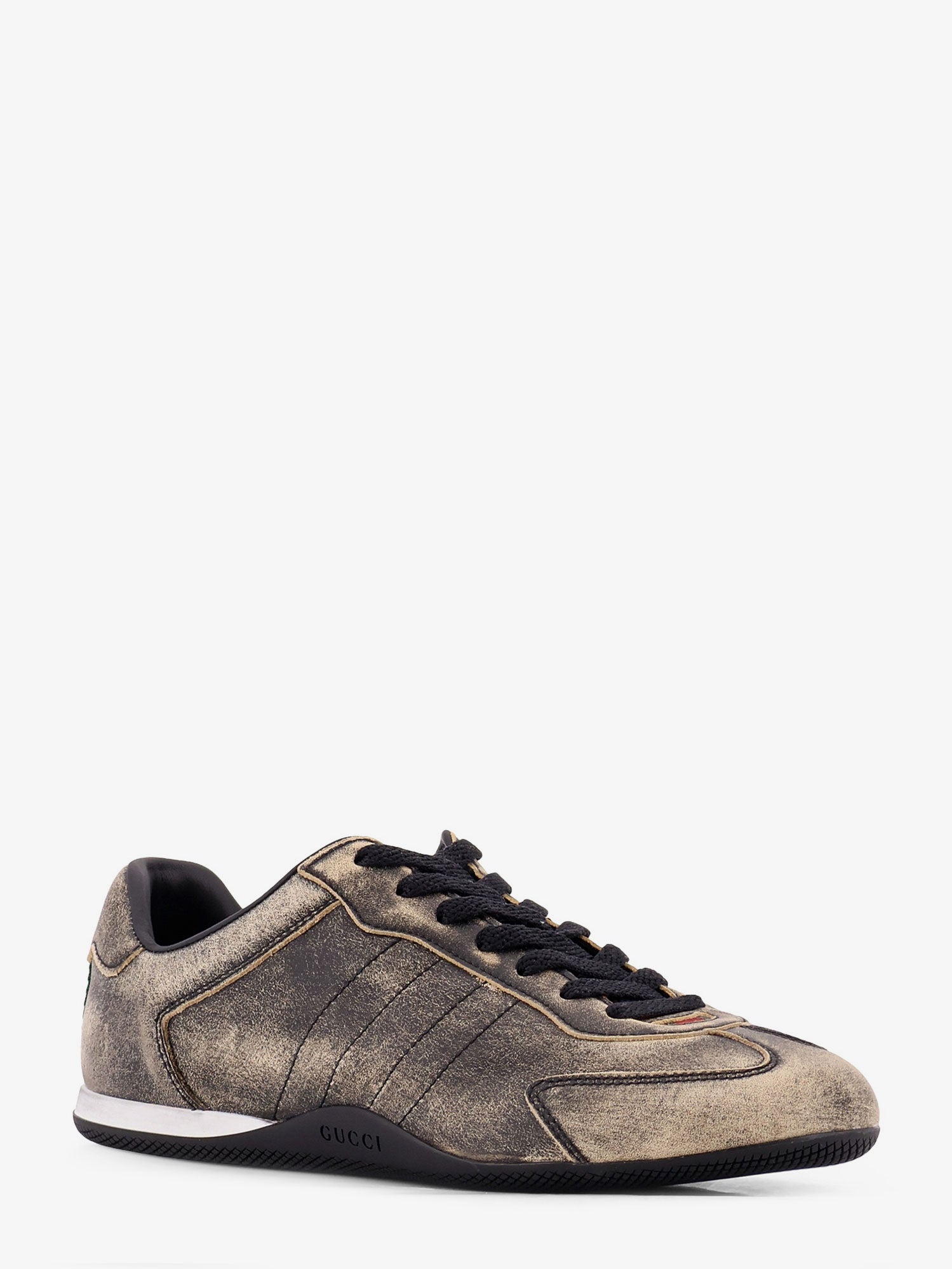 Gucci Women Gucci Shift Delave Leather Sneakers GUCCI
