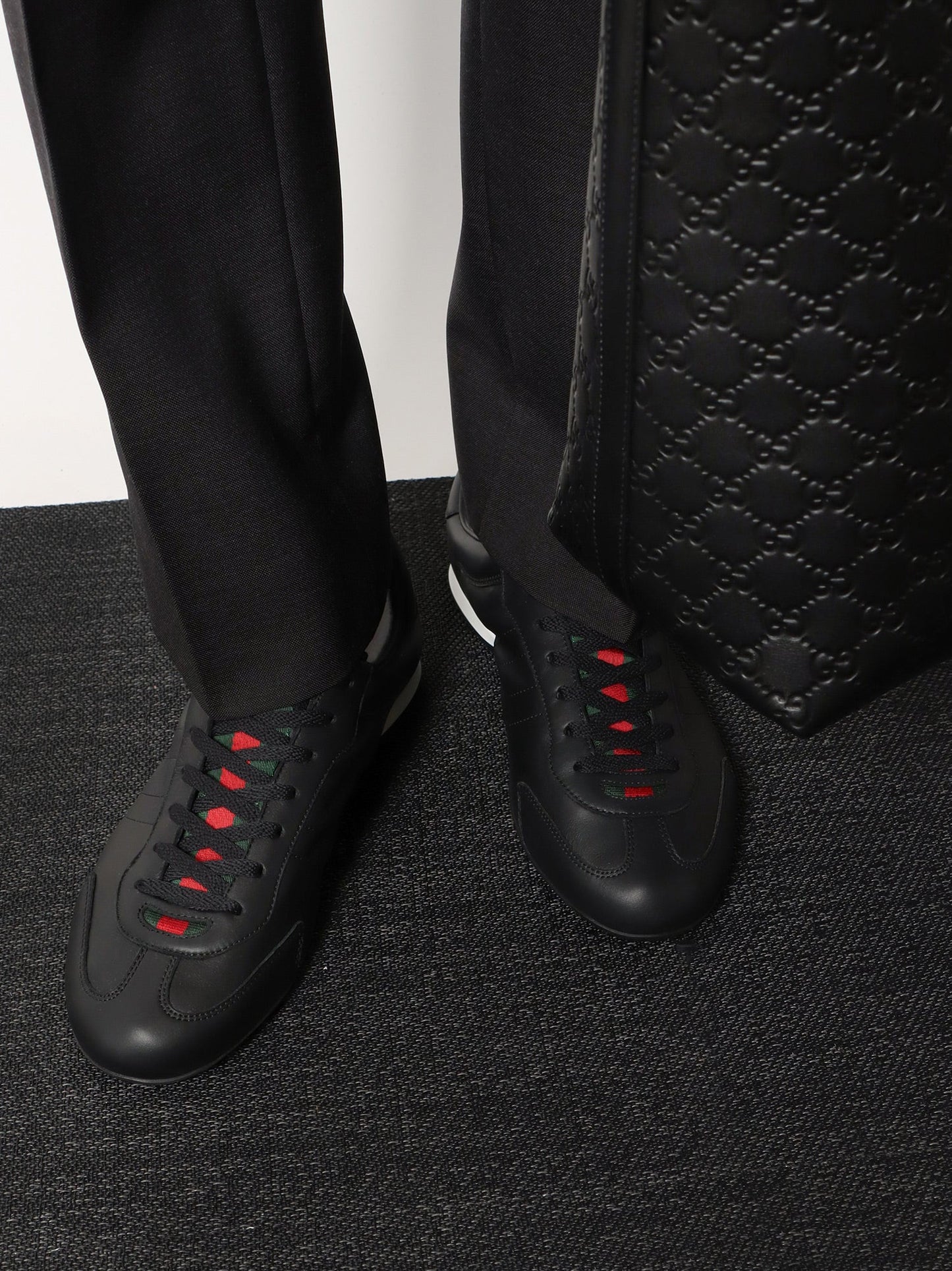 Gucci Men Gucci Shift Leather Sneakers
