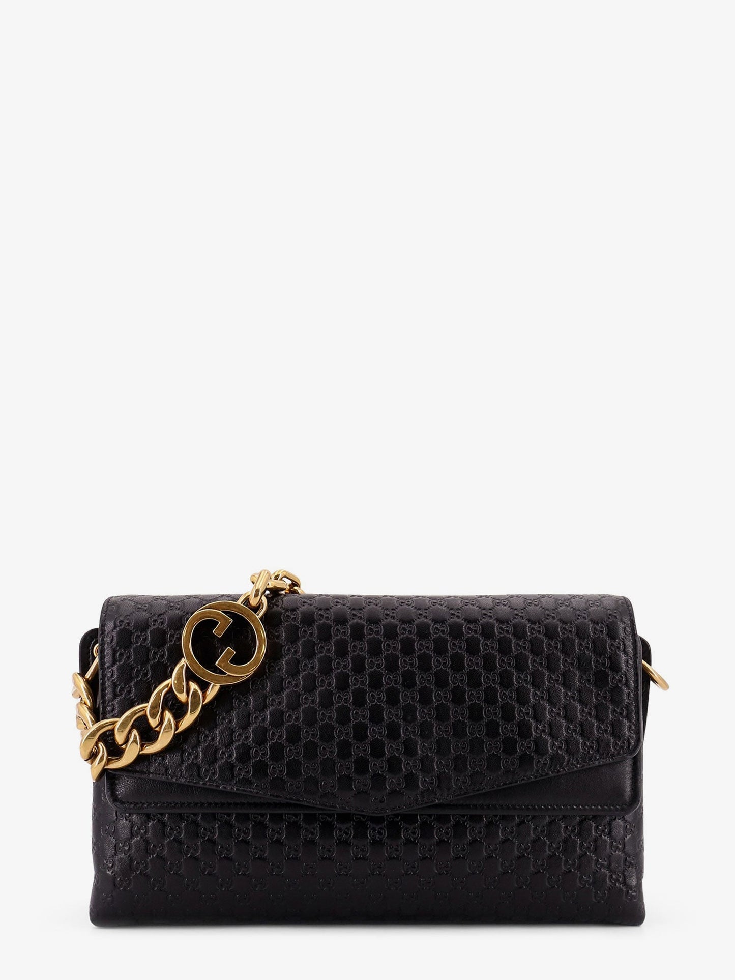 Gucci Women Leather Crossbody Bag With Embossed Gg Motif GUCCI