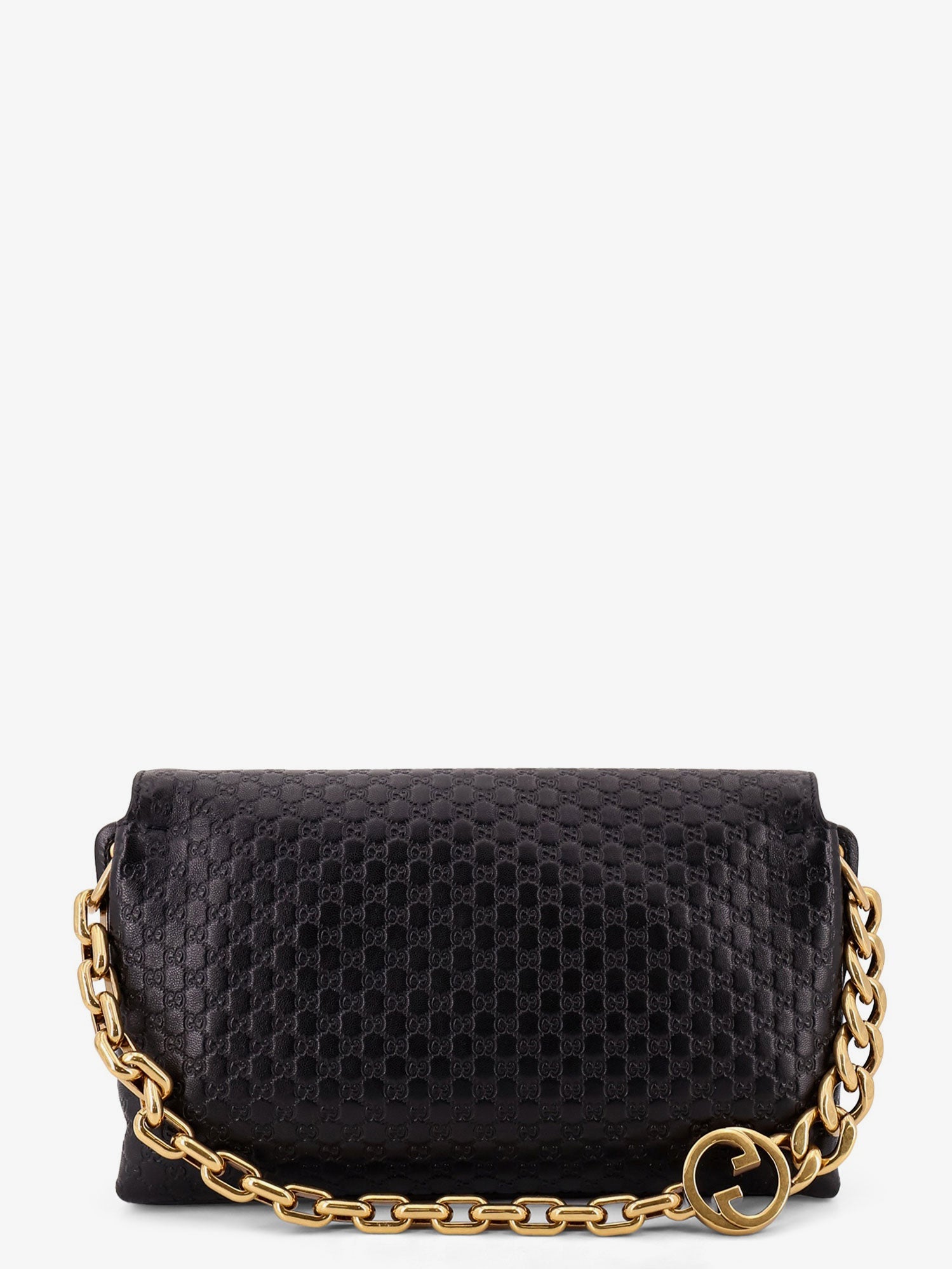 Gucci Women Leather Crossbody Bag With Embossed Gg Motif GUCCI