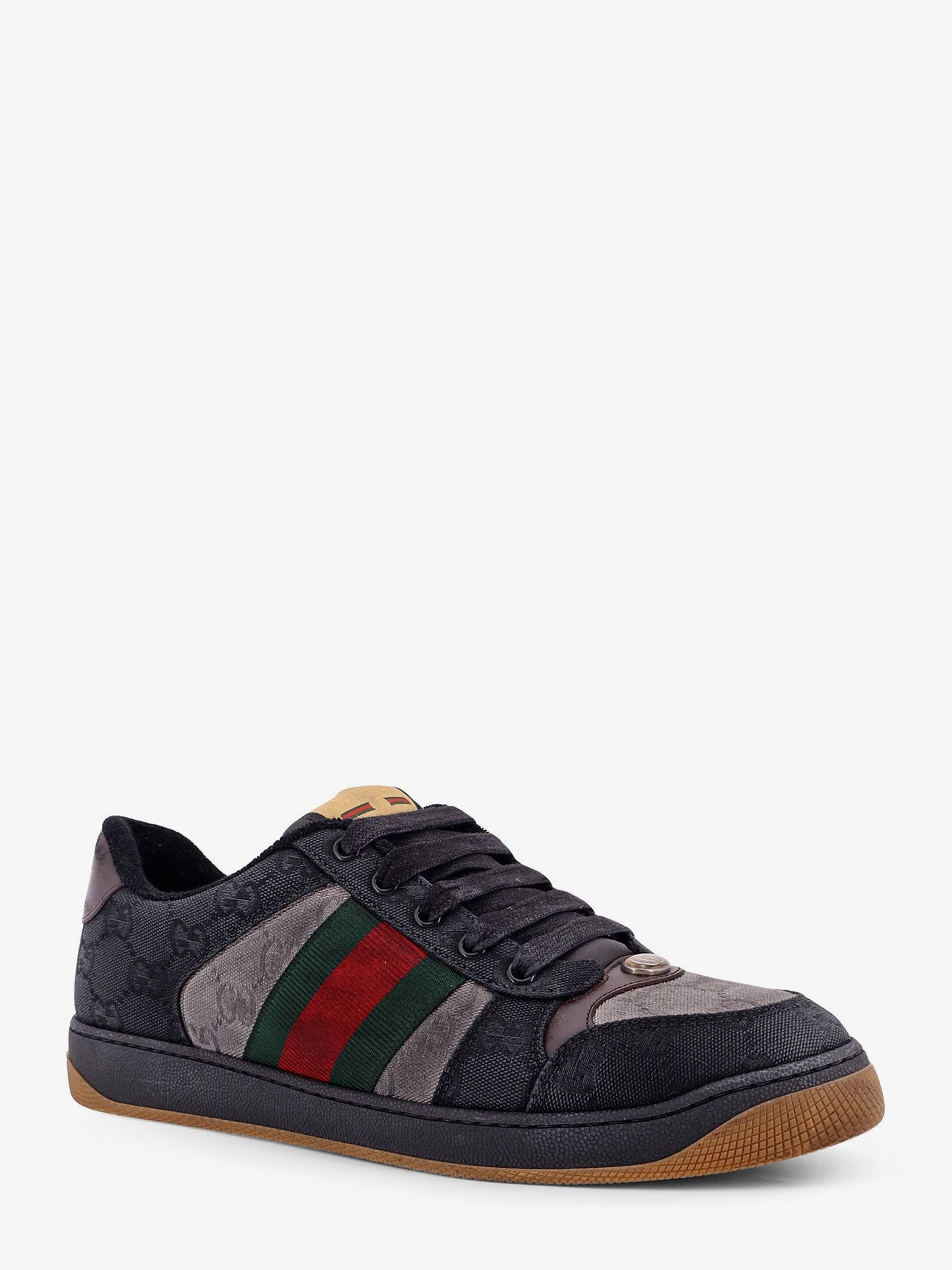 Gucci Men Gg  Bicolor Fabric Sneakers GUCCI