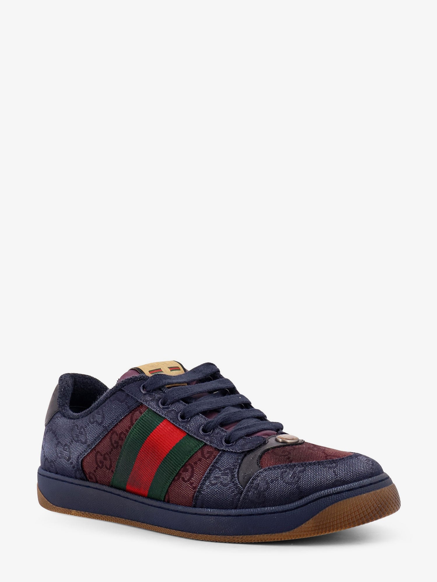 Gucci Men Gg Bicolor Fabric Sneakers GUCCI