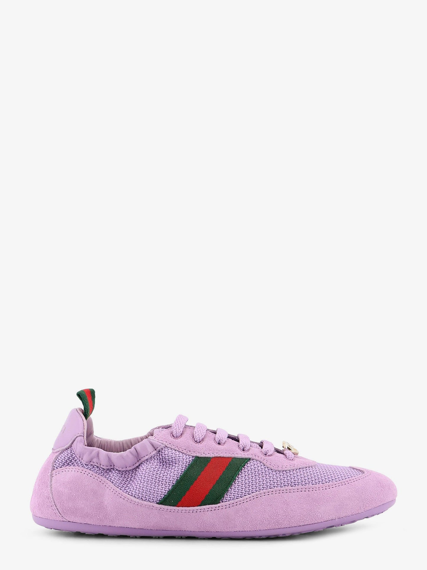 Gucci Women Gucci Shift Mesh And Suede Sneakers GUCCI