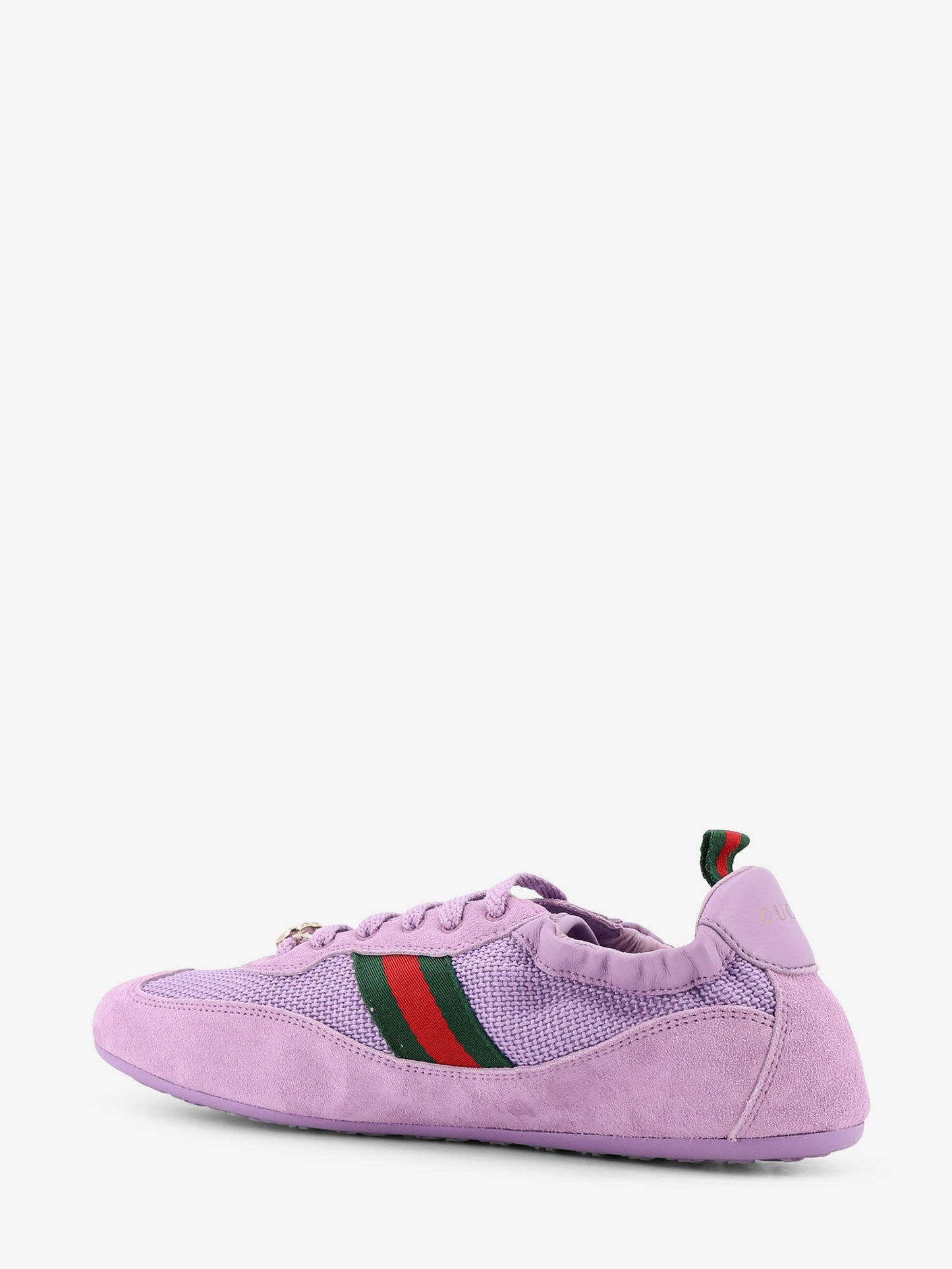 Gucci Women Gucci Shift Mesh And Suede Sneakers GUCCI
