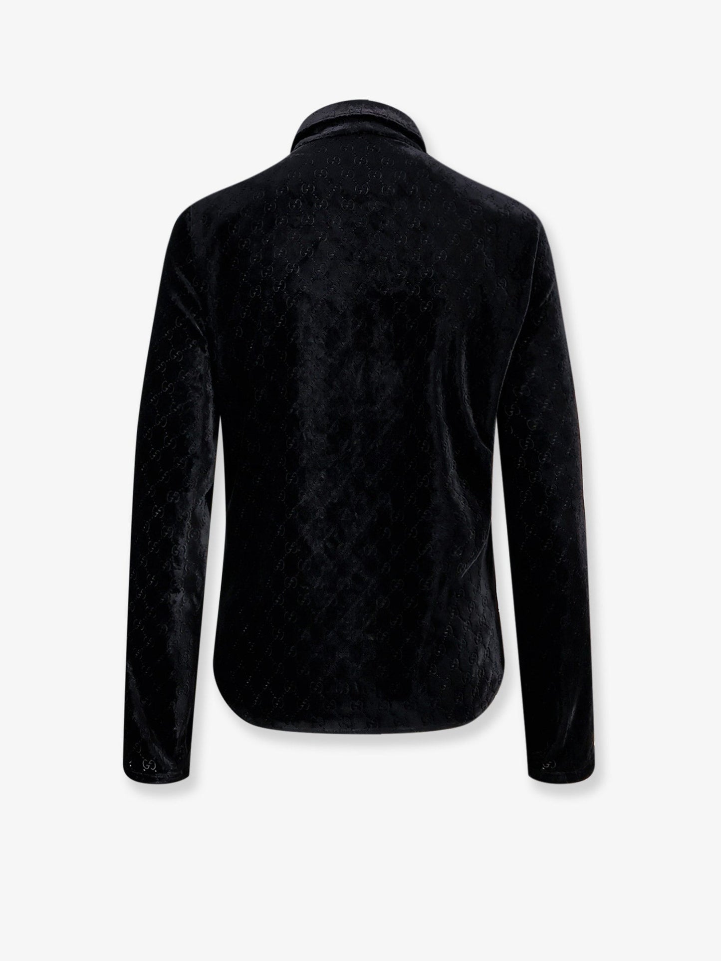 Gucci Men Stretch Gg Devore Velvet Shirt GUCCI