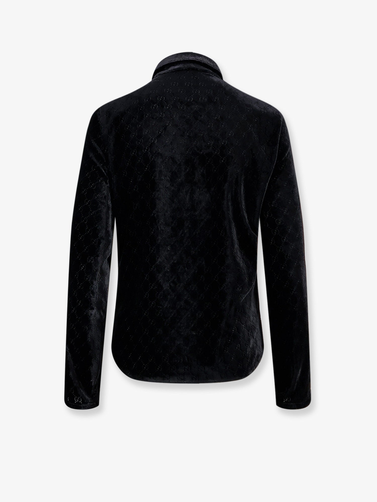 Gucci Men Stretch Gg Devore Velvet Shirt GUCCI