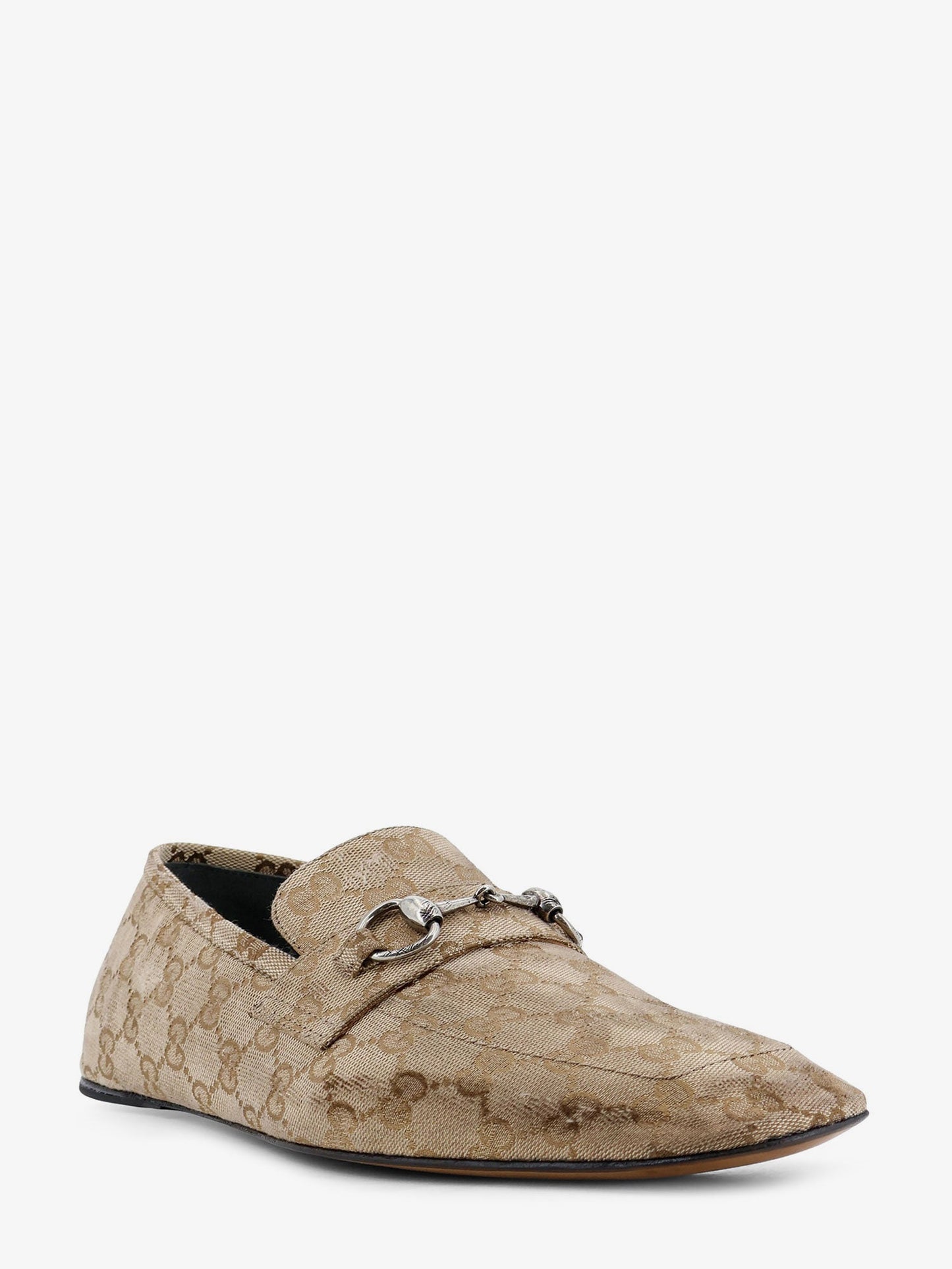 Gucci Men Vintage-Effect Gg Fabric Loafers GUCCI