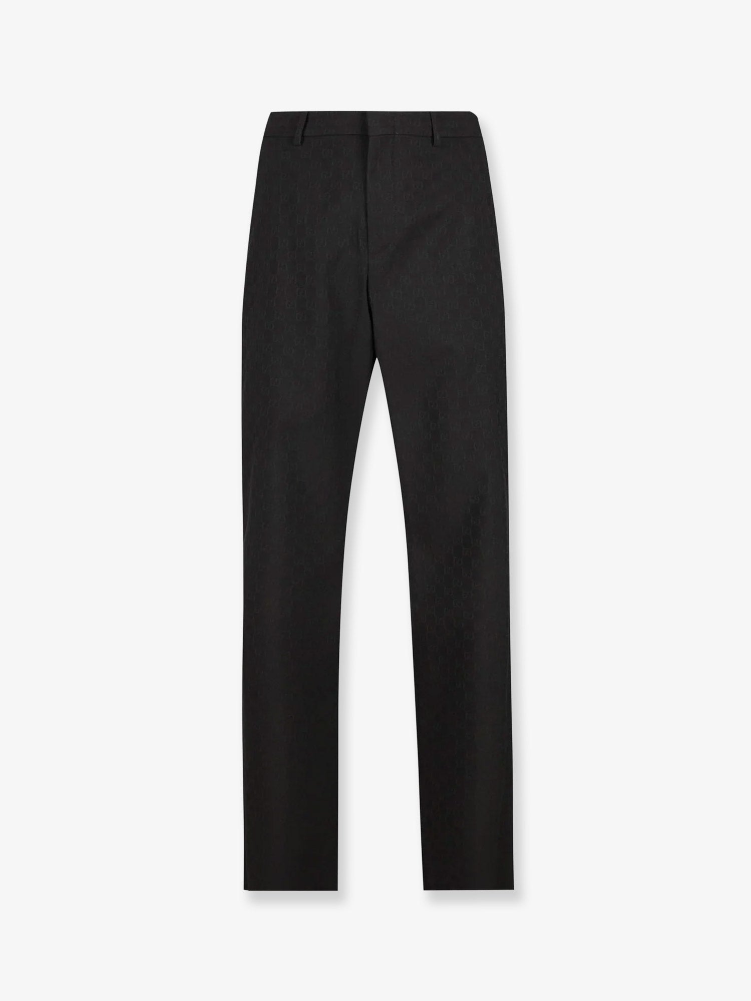 Gucci Men Gg Wool Blend Trousers GUCCI