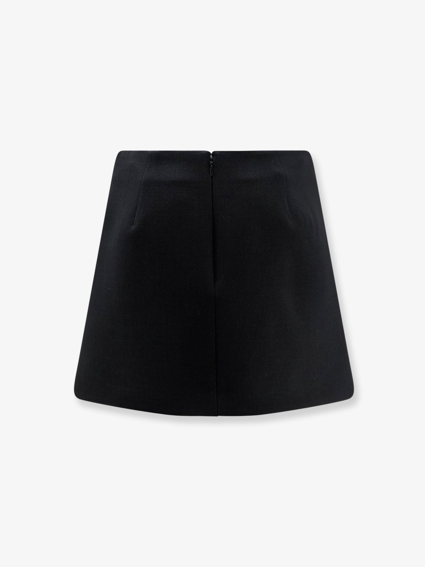 Gucci Women Wool Crepe Skirt With Double G Button GUCCI