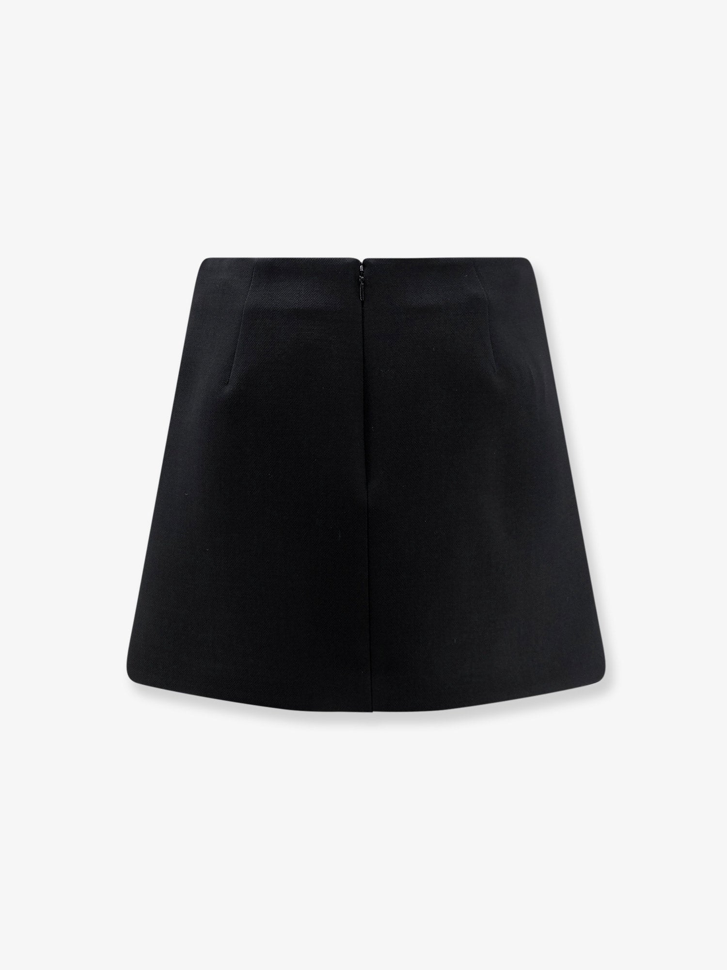 Gucci Women Wool Crepe Skirt With Double G Button GUCCI
