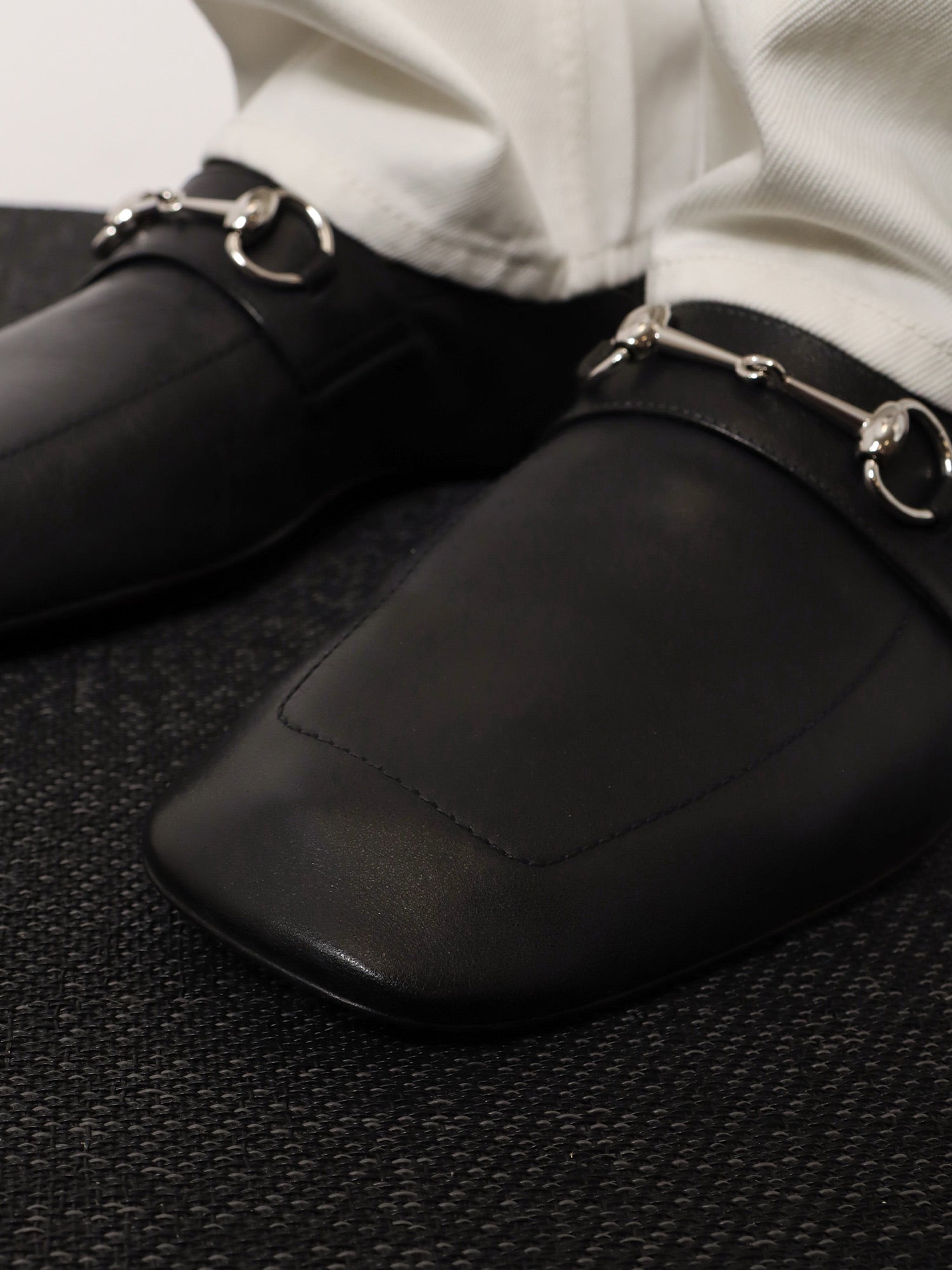 Gucci Men Leather Ragazzo Loafers GUCCI