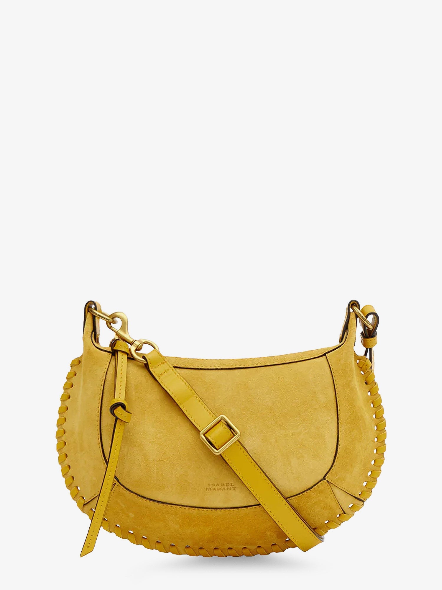 Isabel Marant Women Oskan Moon Suede Crossbody Bag ISABEL MARANT