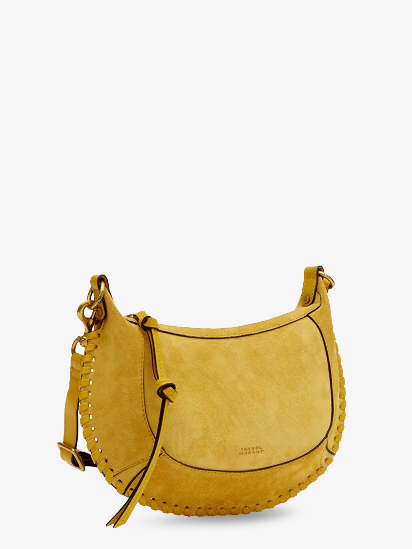 Isabel Marant Women Oskan Moon Suede Crossbody Bag ISABEL MARANT