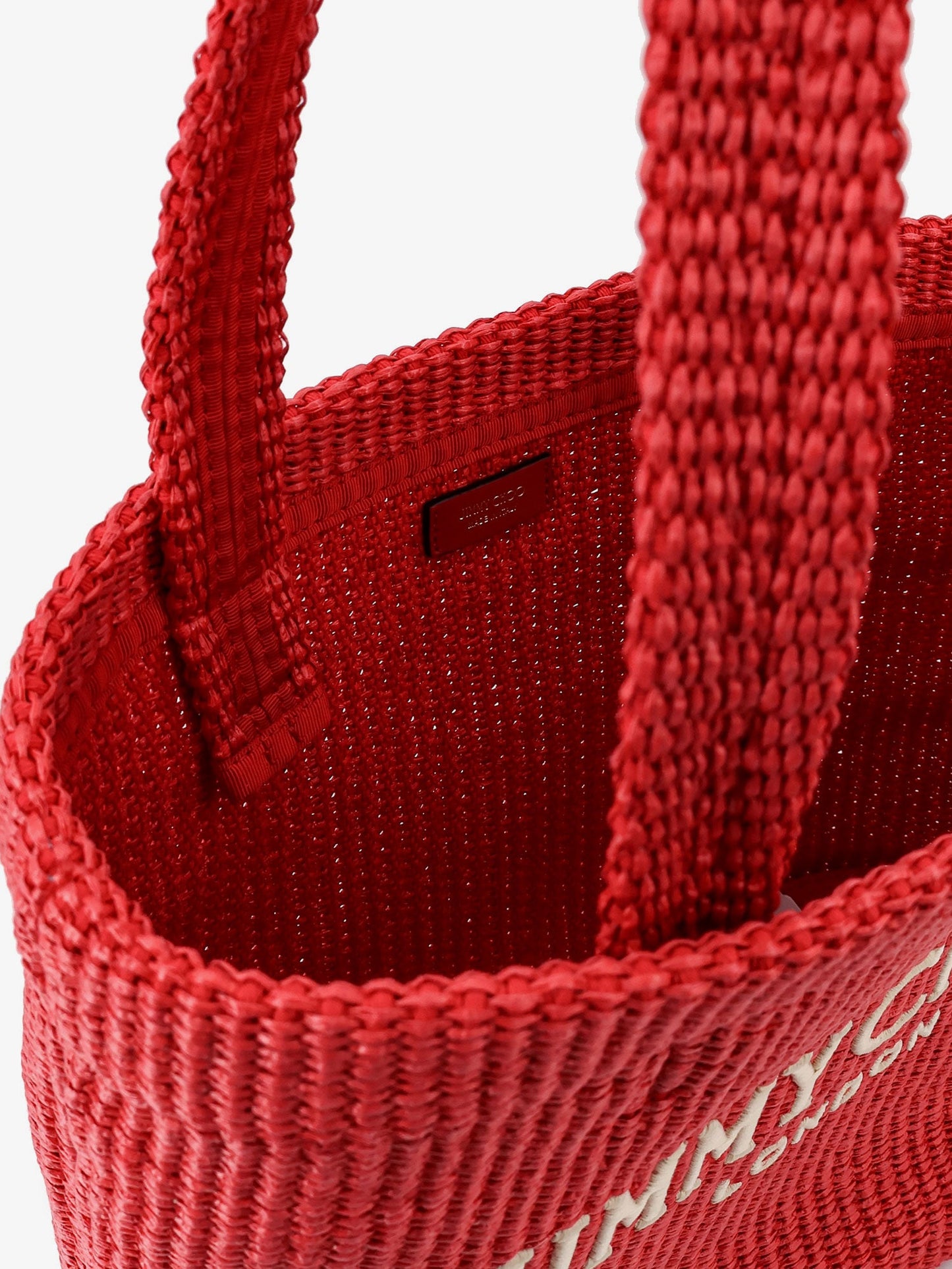 Jimmy Choo Women Raffia Shopping Bag With Lettering Logo On The Front JIMMY CHOO