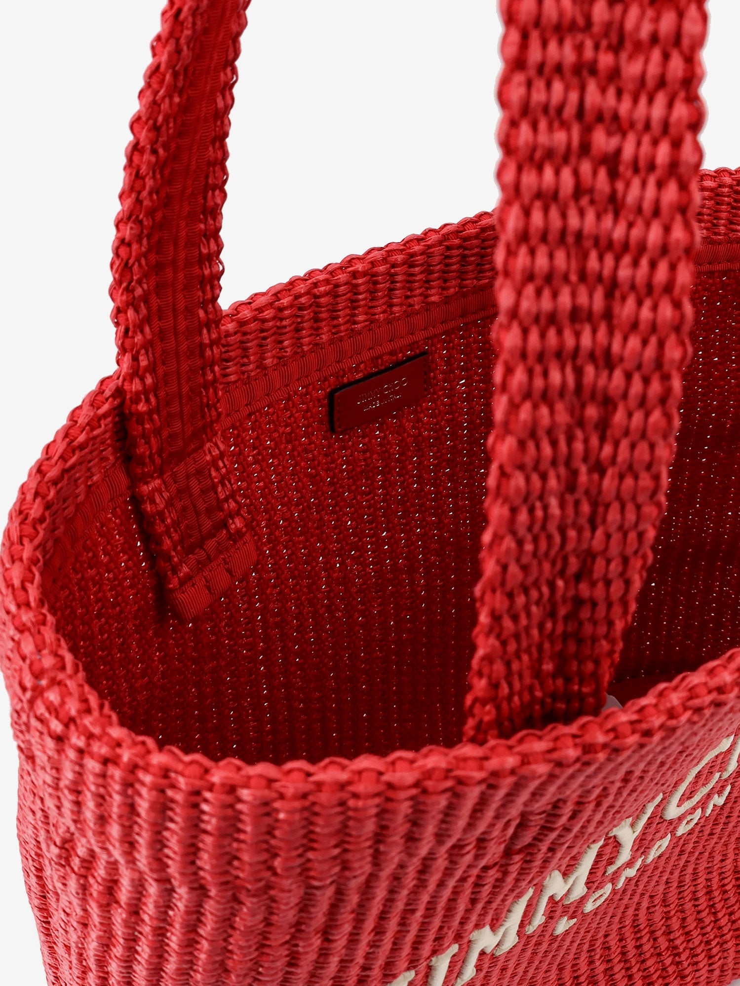 Jimmy Choo Women Raffia Shopping Bag With Lettering Logo On The Front JIMMY CHOO