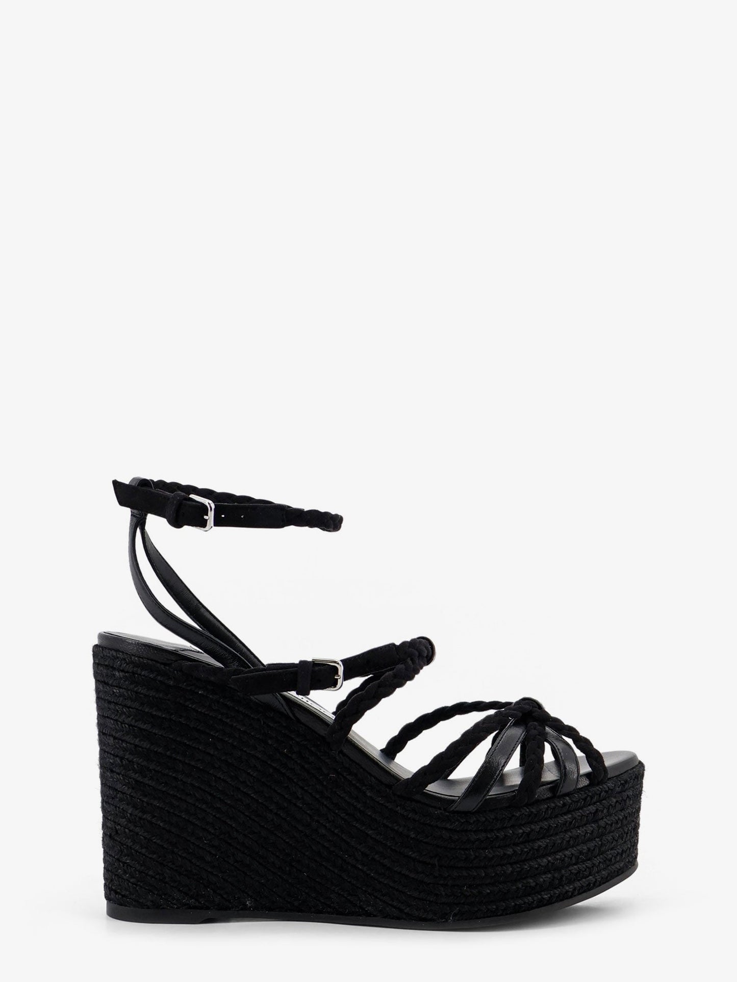 Jimmy Choo Women Nyra Leather And Raffia Sandals JIMMY CHOO