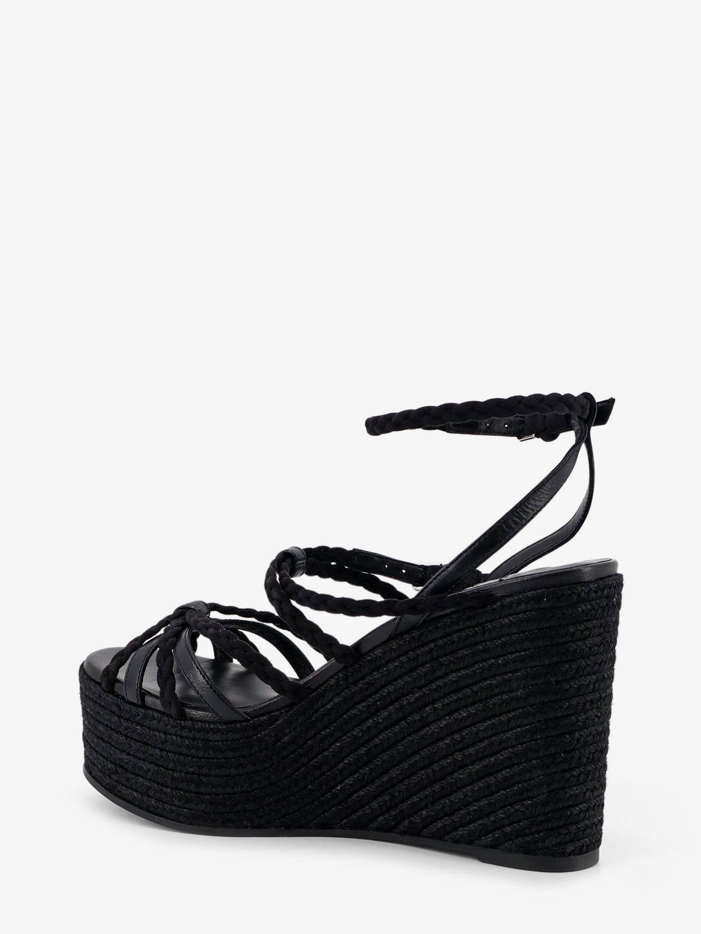 Jimmy Choo Women Nyra Leather And Raffia Sandals JIMMY CHOO