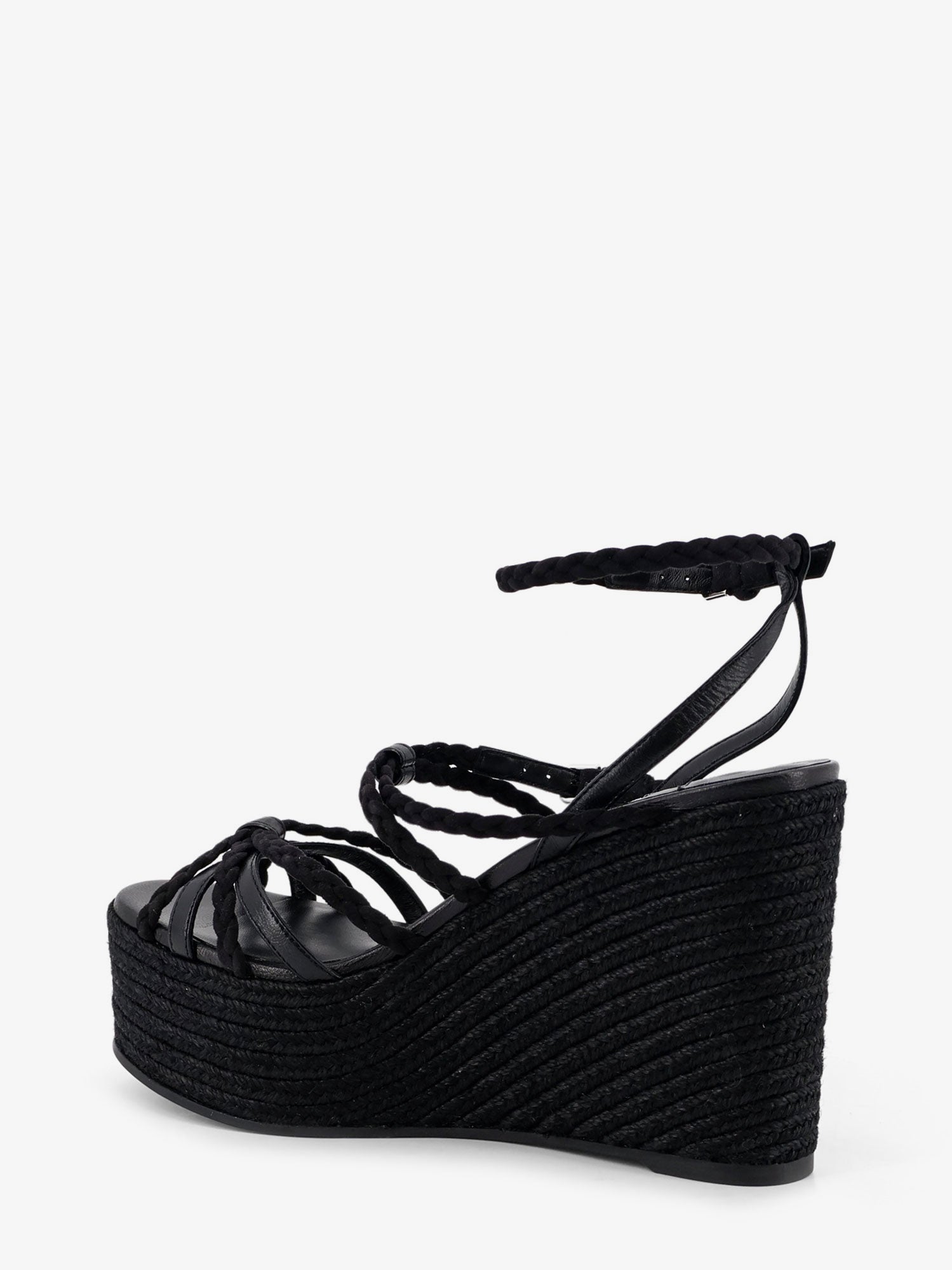 Jimmy Choo Women Nyra Leather And Raffia Sandals JIMMY CHOO