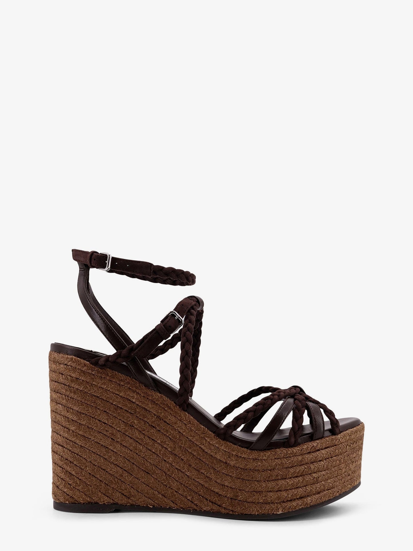 Jimmy Choo Women Nyra Leather And Raffia Sandals JIMMY CHOO