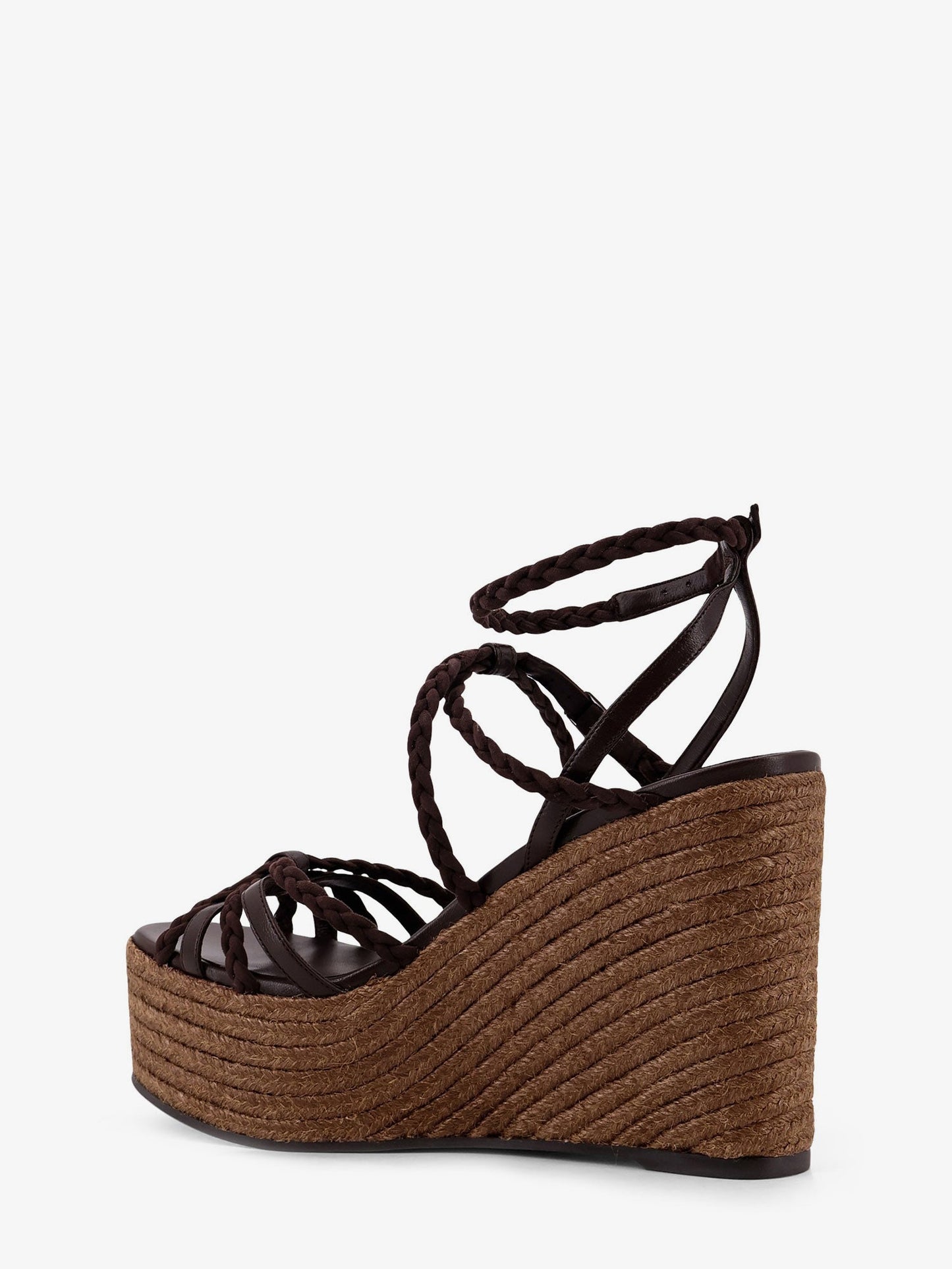 Jimmy Choo Women Nyra Leather And Raffia Sandals JIMMY CHOO