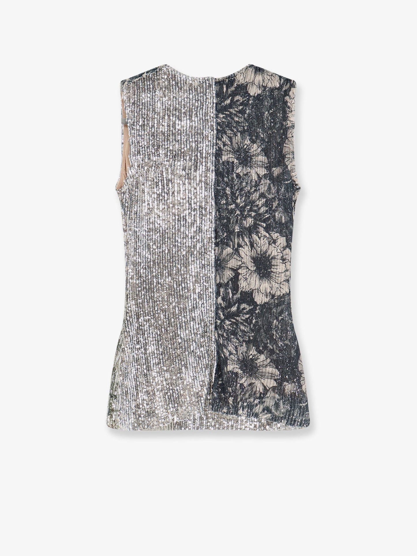 Maison Margiela Women Patchwork Top With Sequins Embroidery MAISON MARGIELA