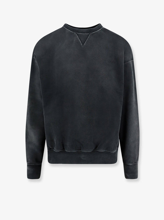 Maison Margiela Men Cotton Sweatshirt With Front Embroidered Logo MAISON MARGIELA