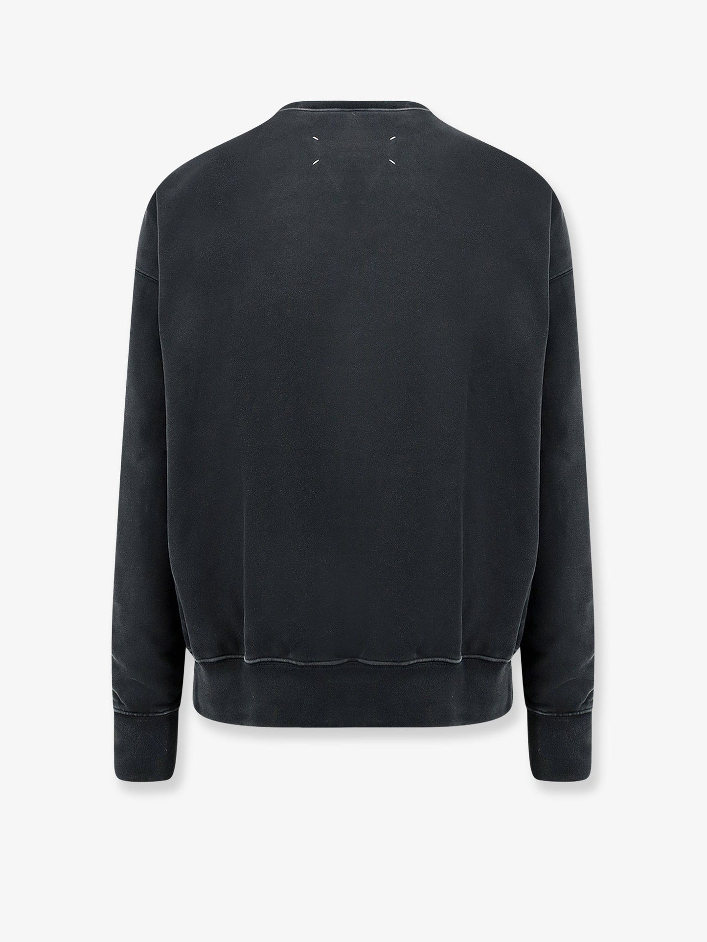 Maison Margiela Men Cotton Sweatshirt With Front Embroidered Logo MAISON MARGIELA
