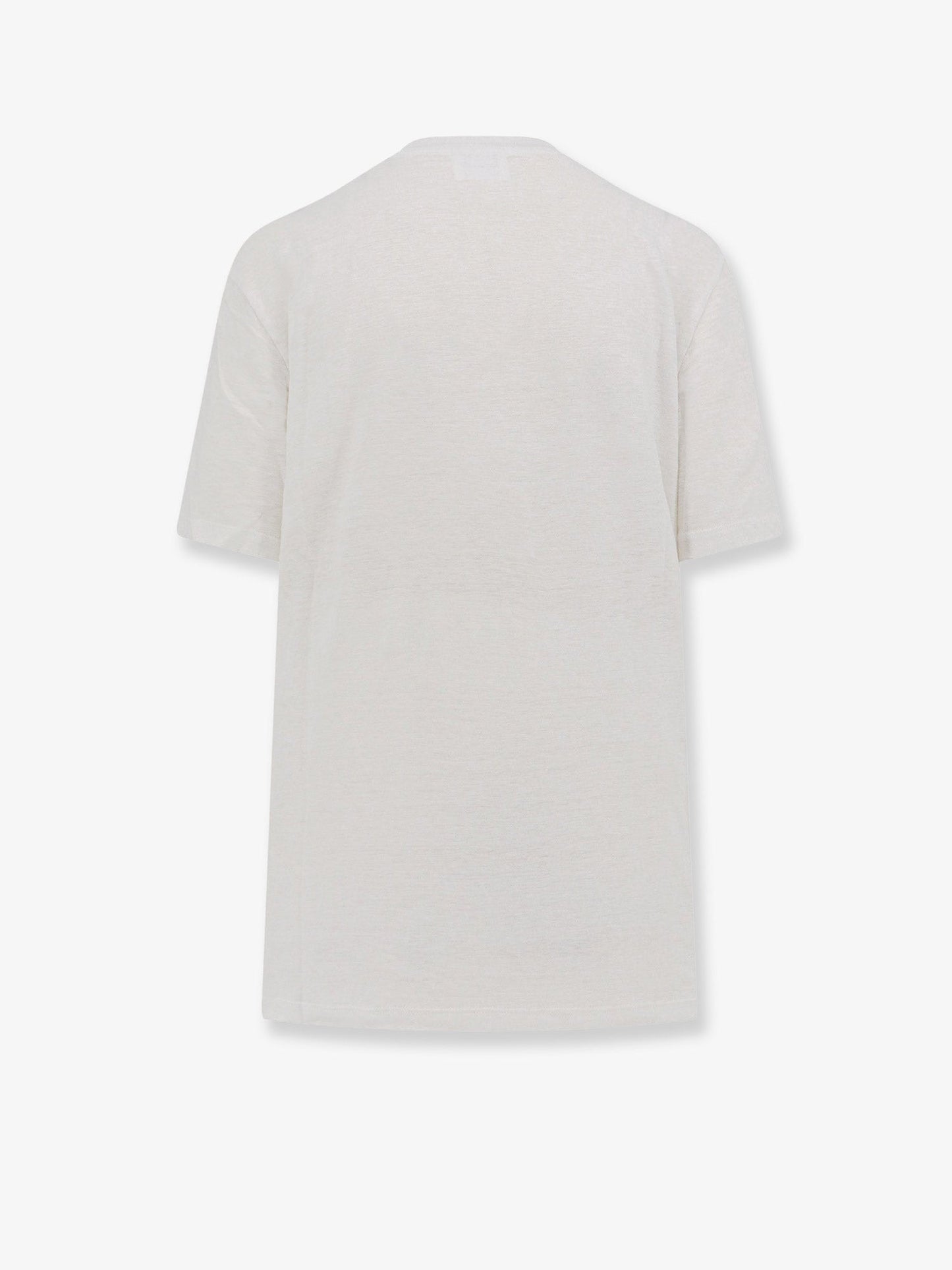 Marant Etoile Women Linen T-Shirt With Laminated Logo On The Front ISABEL MARANT ETOILE