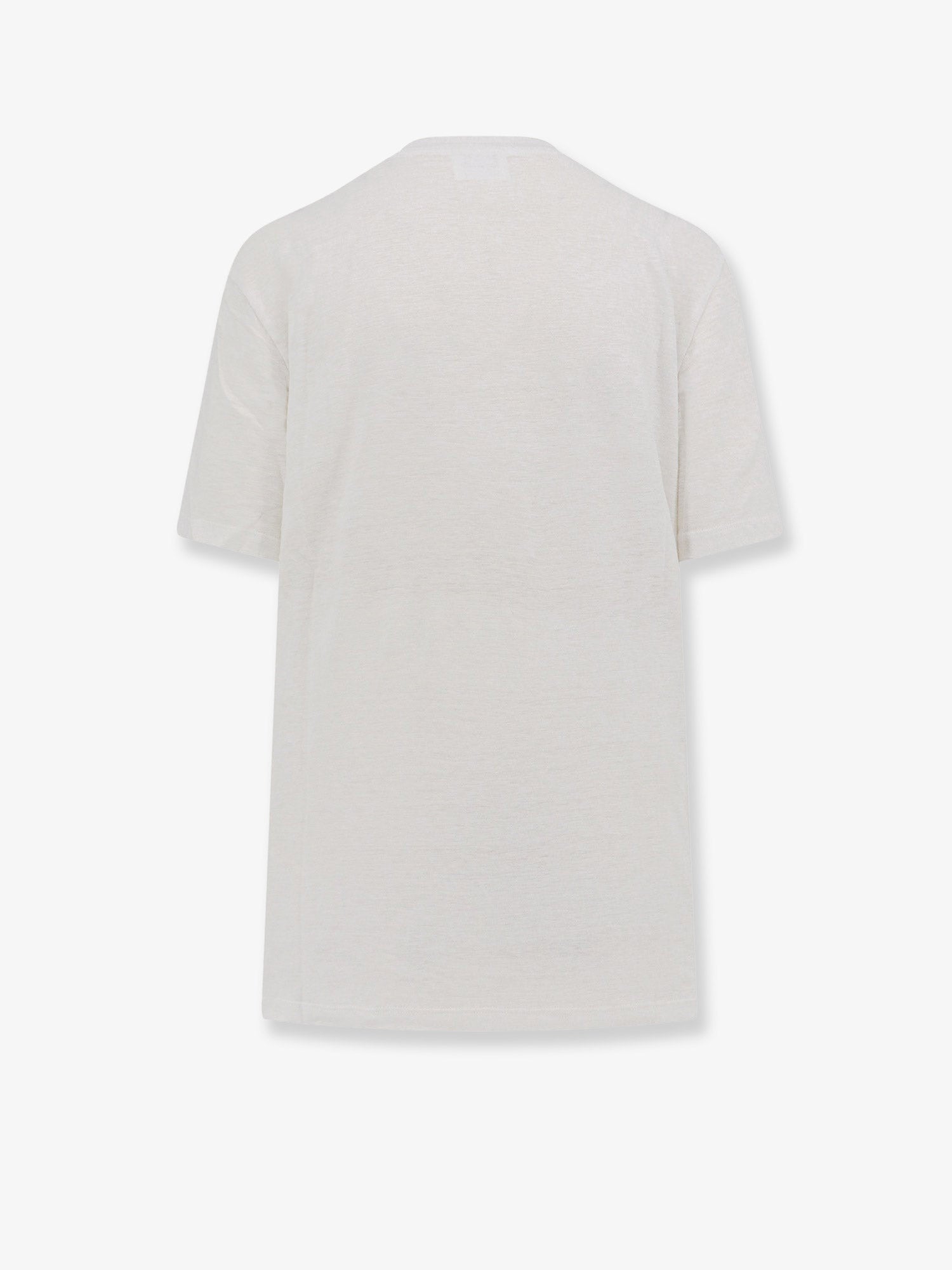 Marant Etoile Women Linen T-Shirt With Laminated Logo On The Front ISABEL MARANT ETOILE