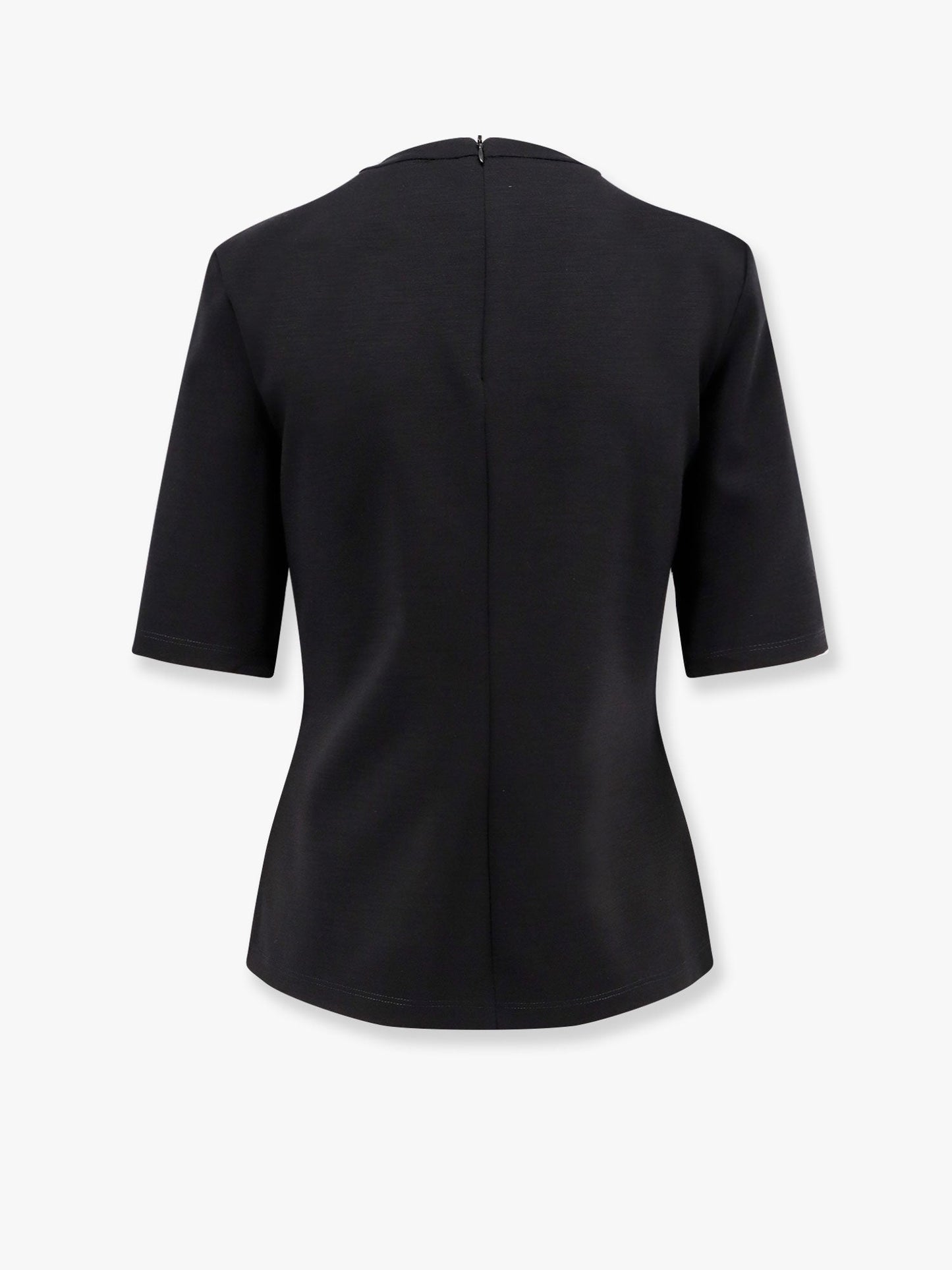 Max Mara Women Peter Wool T-Shirt With Embossed Frontal Logo MAX MARA