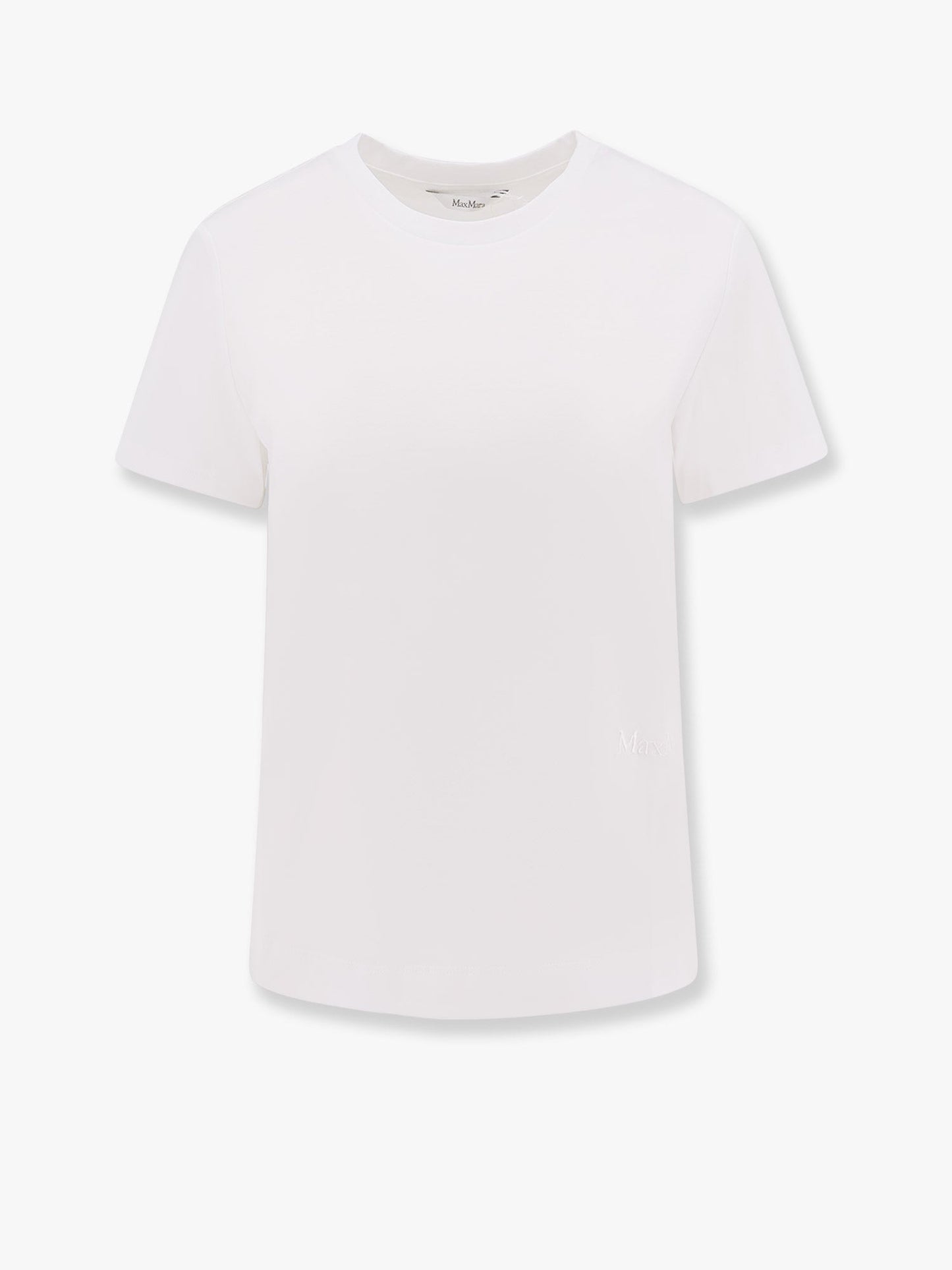 Max Mara Women Nerina Cotton T-Shirt With Max Mara Embroidery MAX MARA