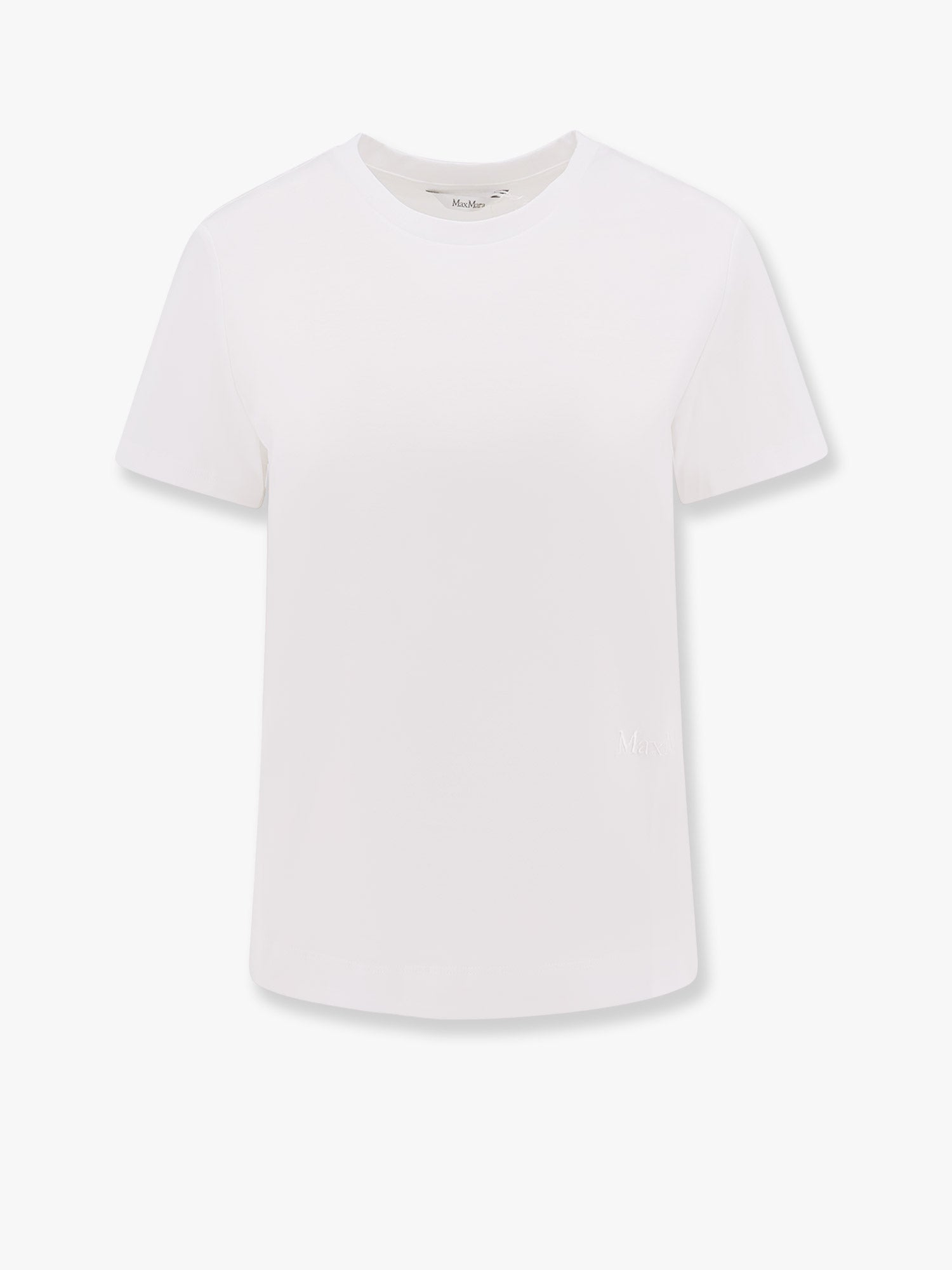Max Mara Women Nerina Cotton T-Shirt With Max Mara Embroidery MAX MARA