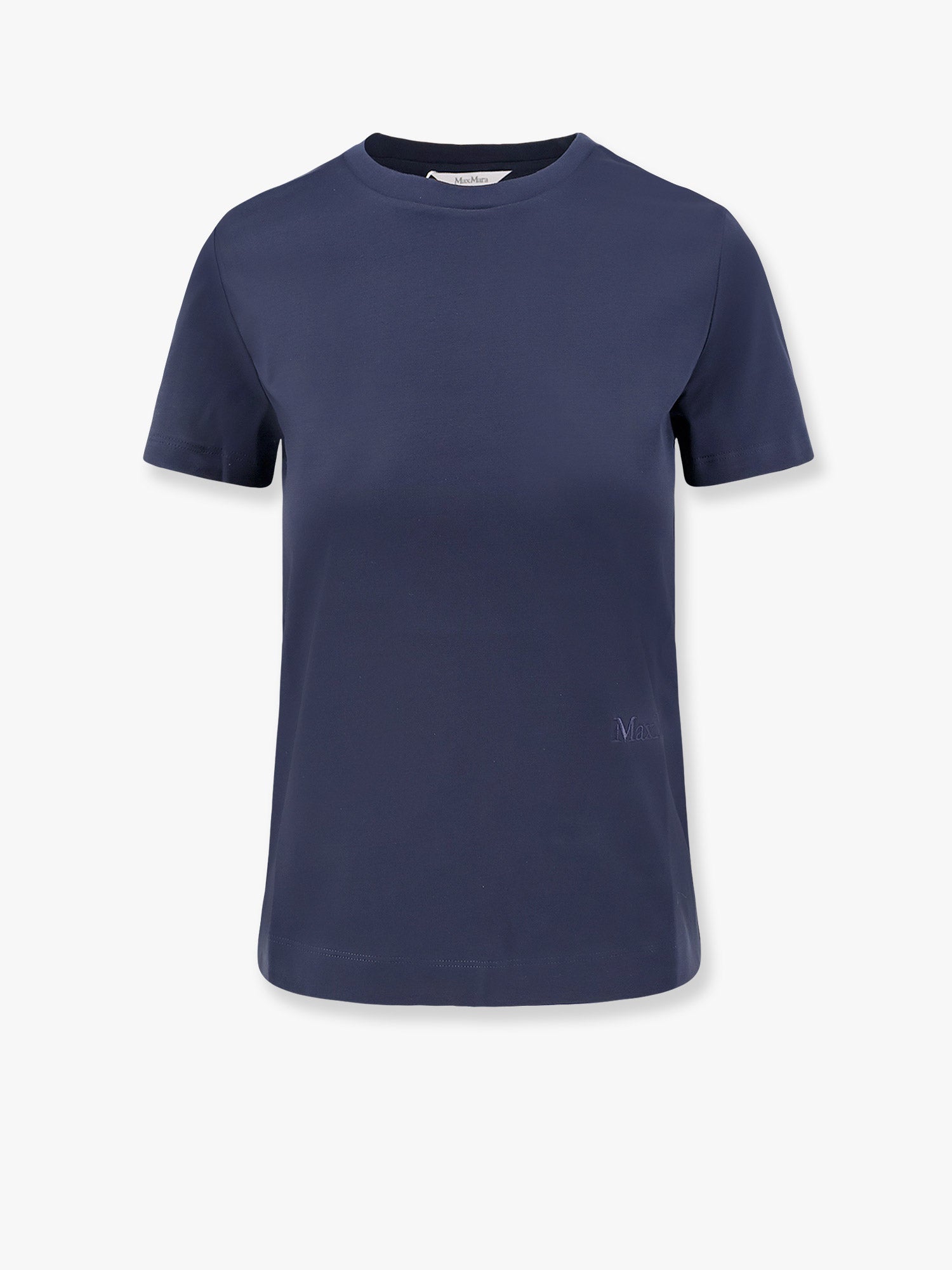 Max Mara Women Nerina Cotton T-Shirt With Max Mara Embroidery MAX MARA