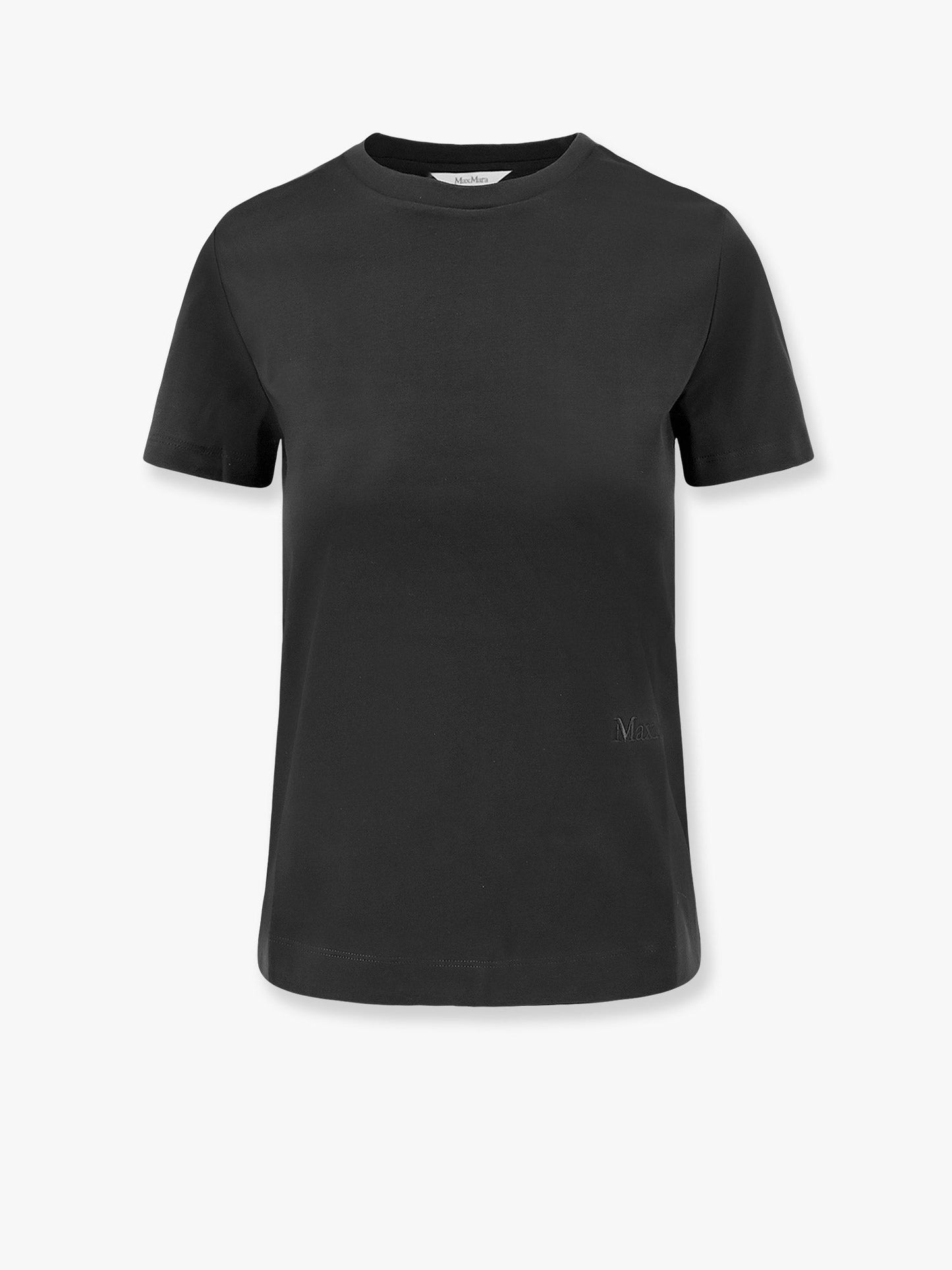 Max Mara Women Nerina Cotton T-Shirt With Max Mara Embroidery MAX MARA