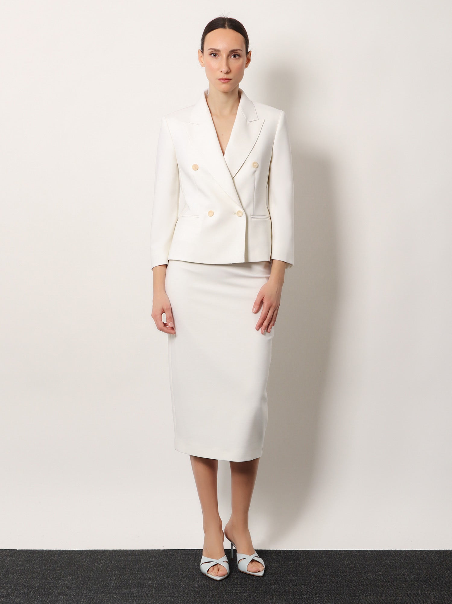 Max Mara Women Mxmotre Stretch Virgin Wool Skirt MAX MARA