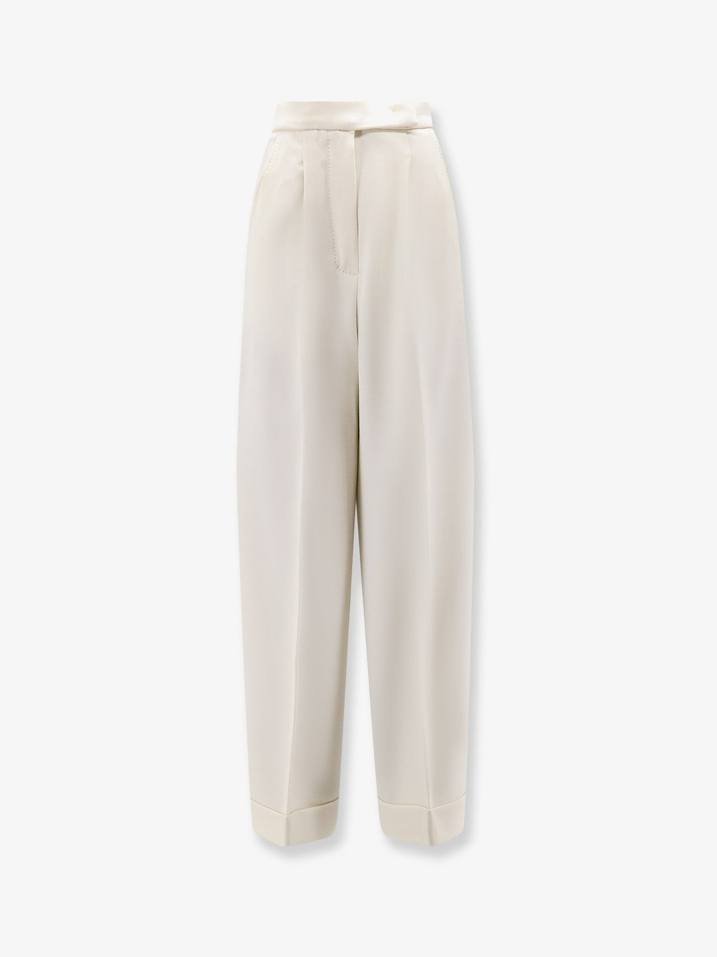 Max Mara Women Mxmrugiada Virgin Wool Trousers MAX MARA