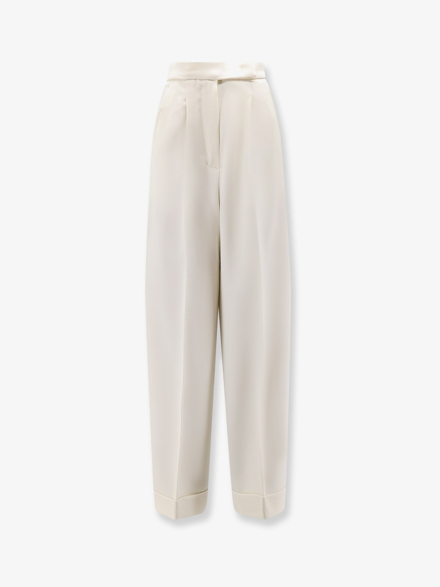 Max Mara Women Mxmrugiada Virgin Wool Trousers MAX MARA