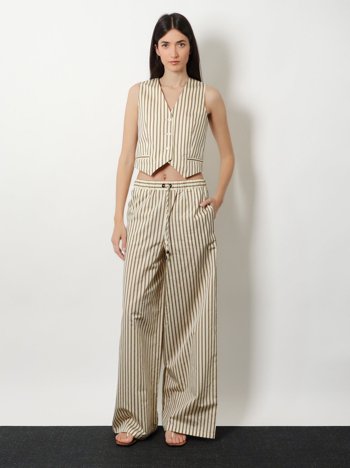 Max Mara Women Mxmordine Cotton And Silk Trousers MAX MARA