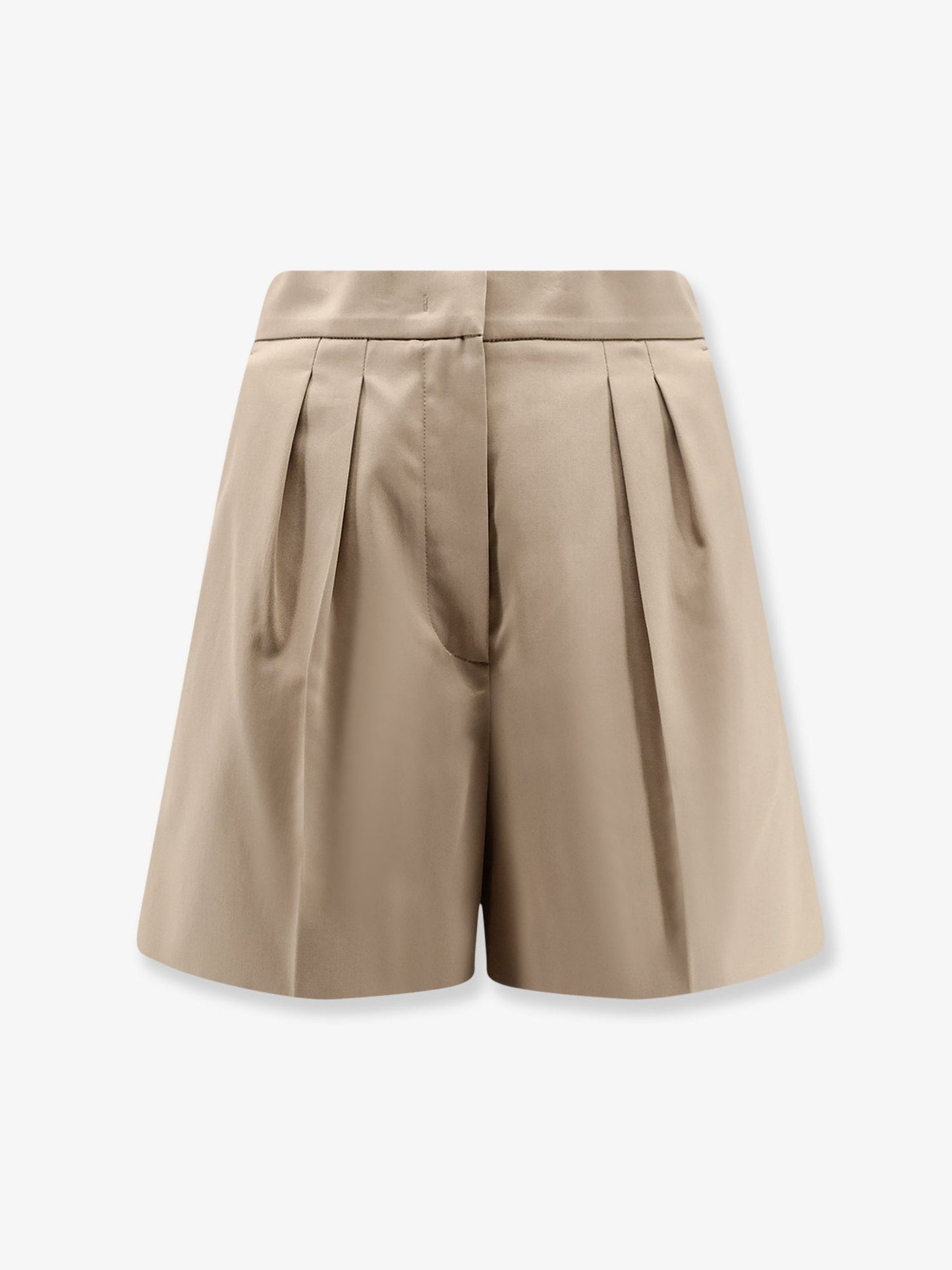 Max Mara Women Tabacco Stretch Cotton Shorts MAX MARA