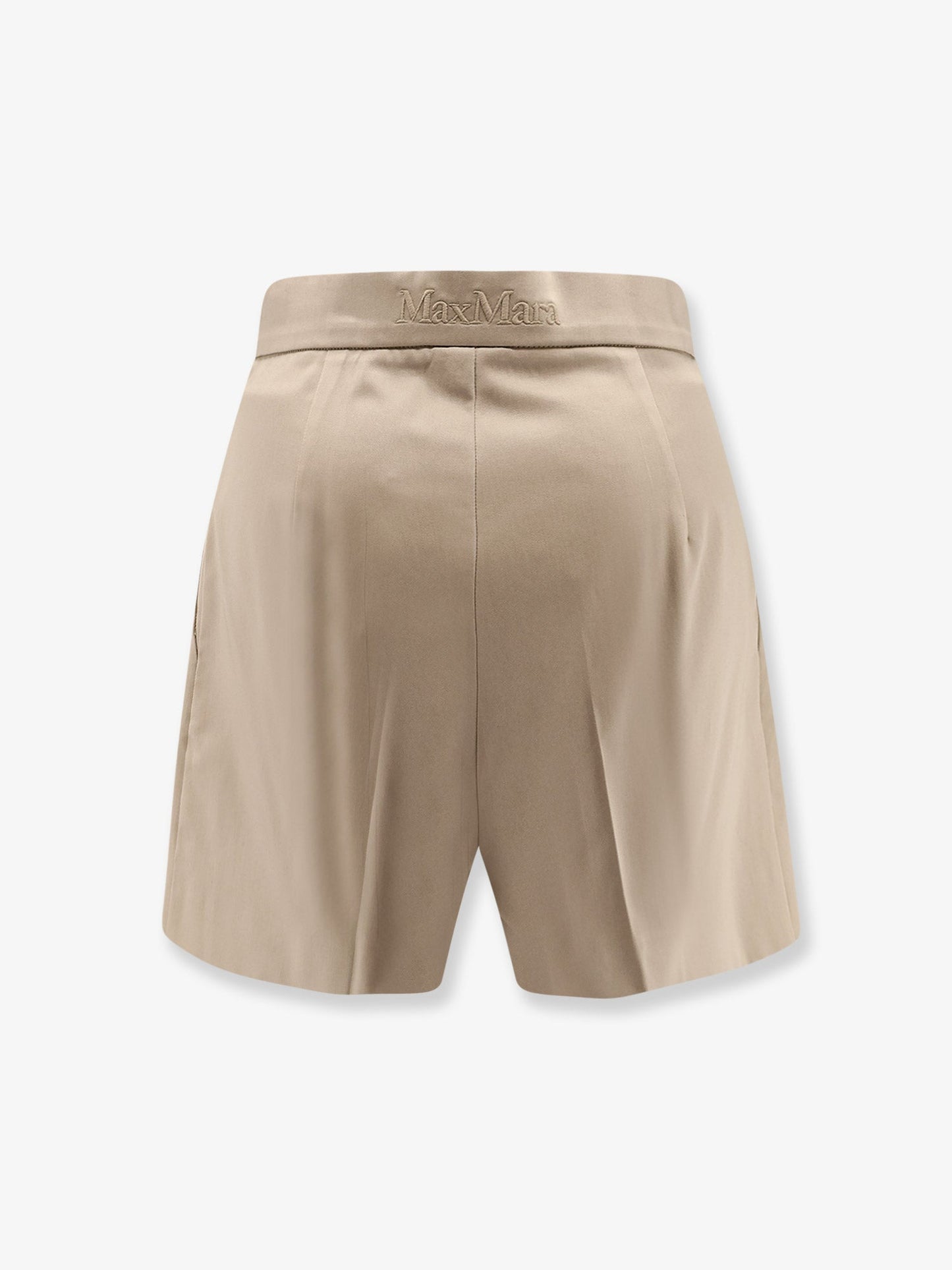 Max Mara Women Tabacco Stretch Cotton Shorts MAX MARA