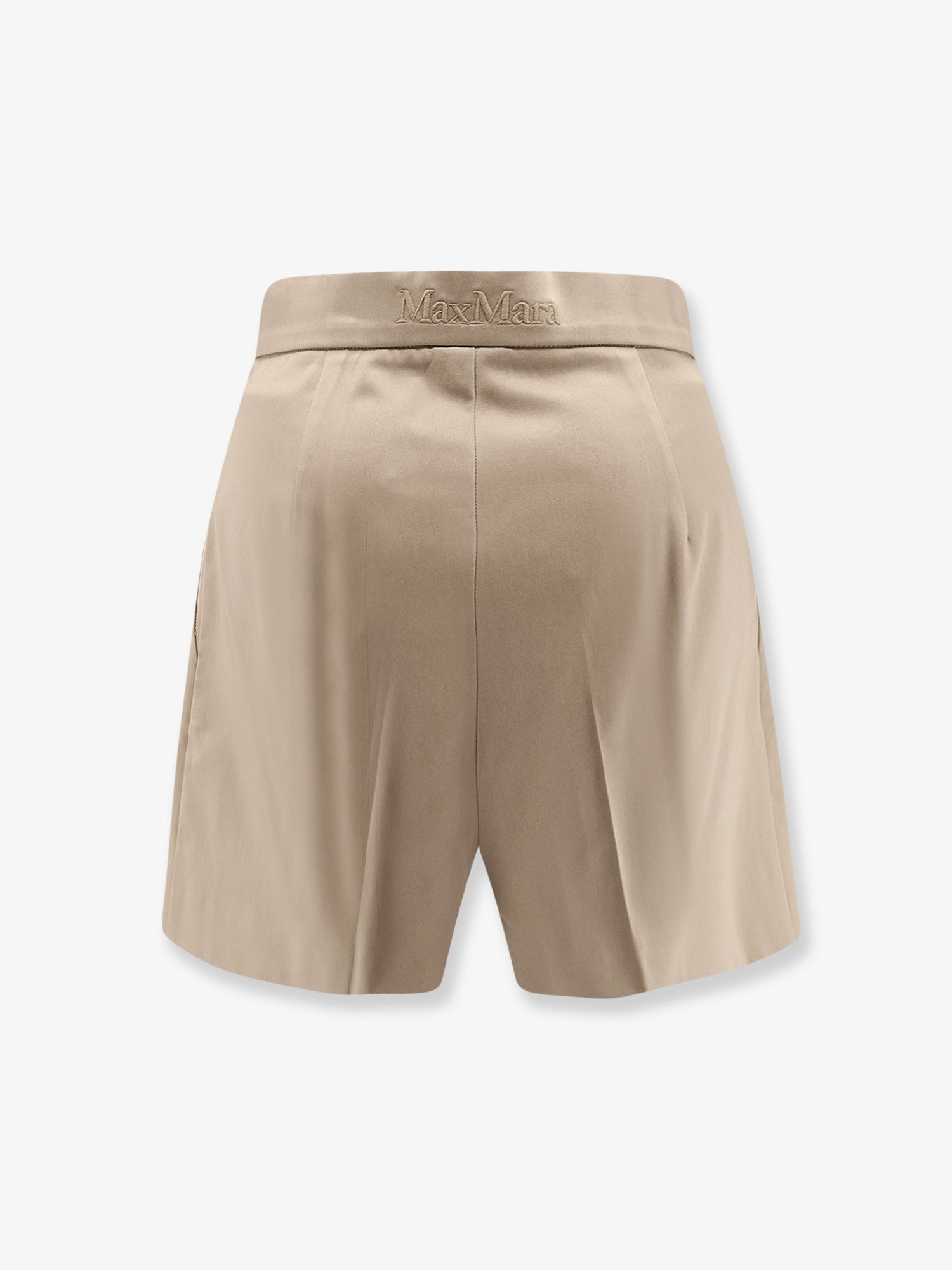 Max Mara Women Tabacco Stretch Cotton Shorts MAX MARA
