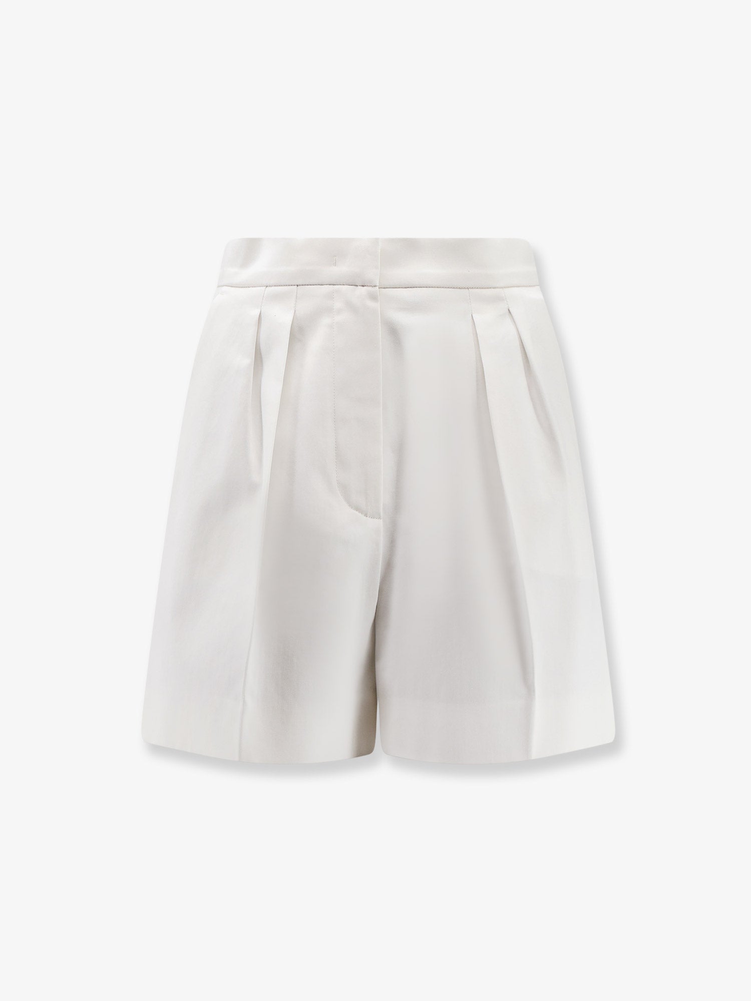 Max Mara Women Tabacco Stretch Cotton Shorts MAX MARA