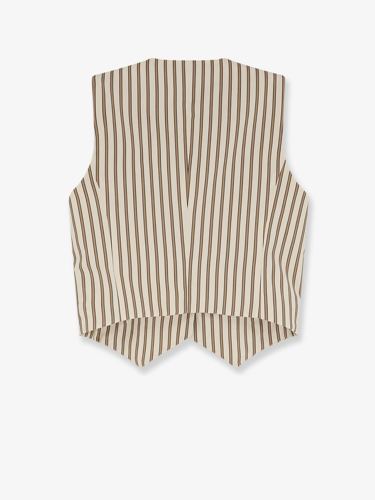 Max Mara Women Mxmfauno Striped Cotton And Silk Vest MAX MARA