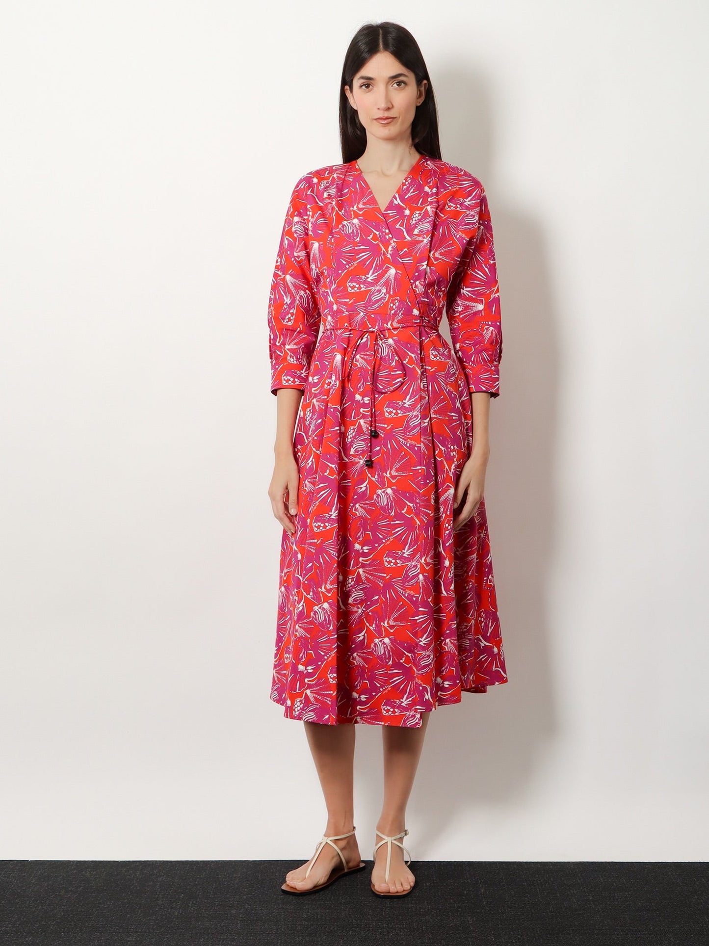 Max Mara Women Mxmcamino Printed Cotton Dress MAX MARA