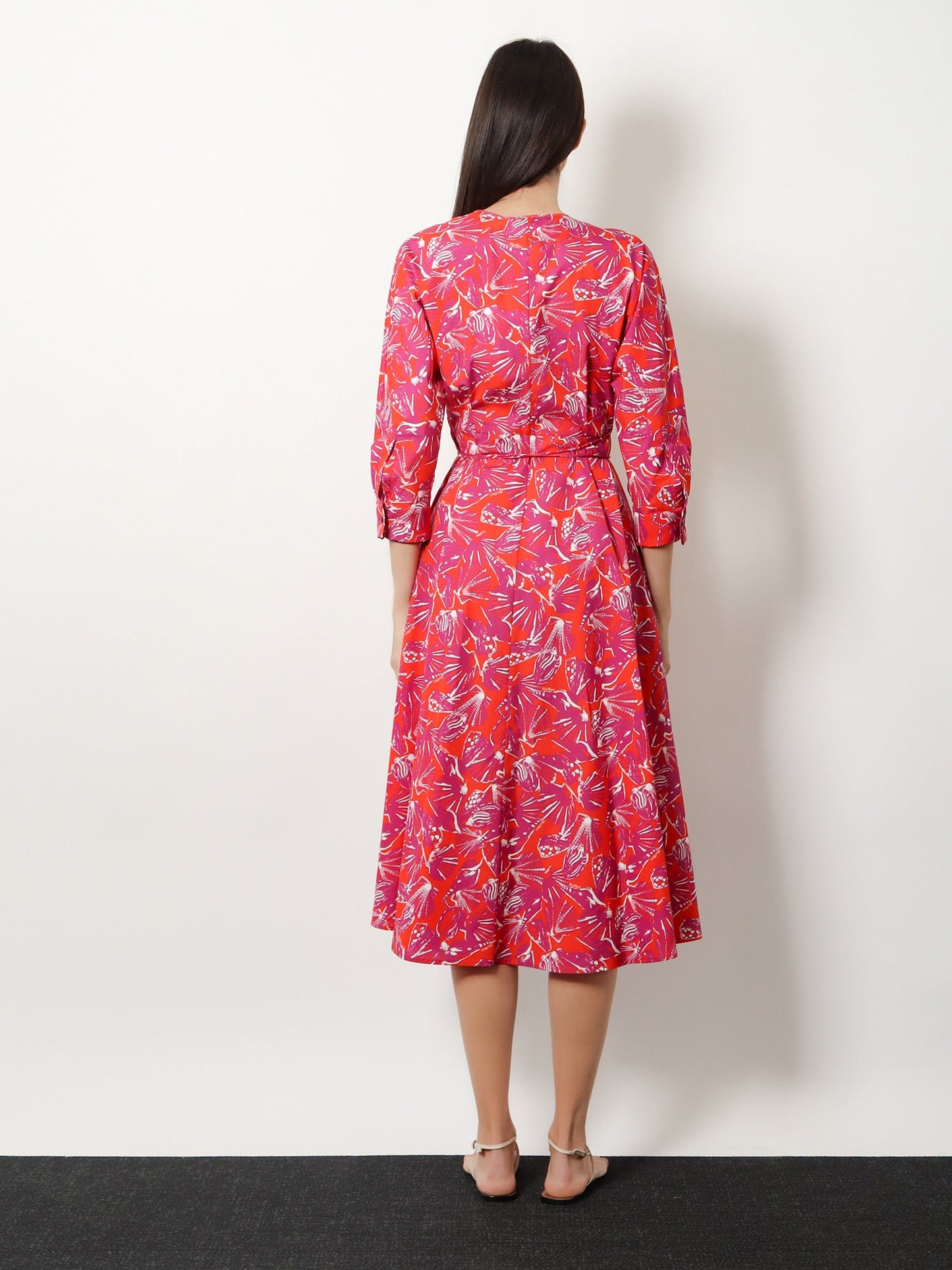Max Mara Women Mxmcamino Printed Cotton Dress MAX MARA