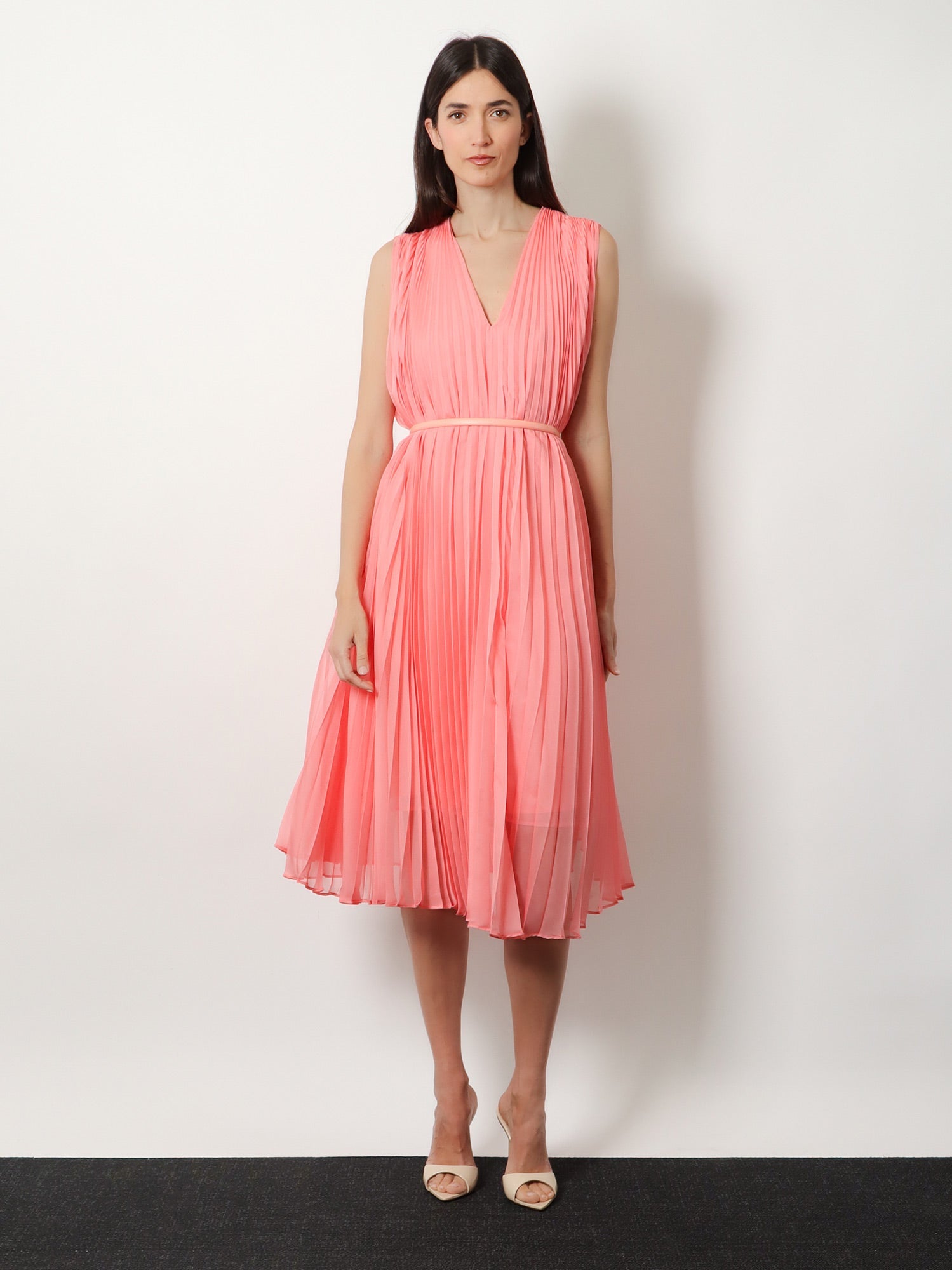 Max Mara Women Mxecapsula Long Dress With Belt MAX MARA